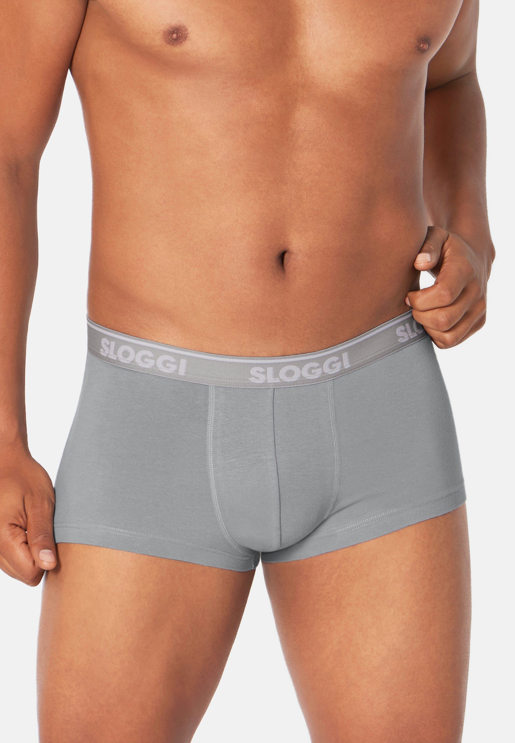 Passform Stone 6-St) - Baumwolle Sloggi - Grey Retro / 6er Eingriff Hipster Perfekte Go Ohne (Spar-Set, - ABC Boxer Pack Pant