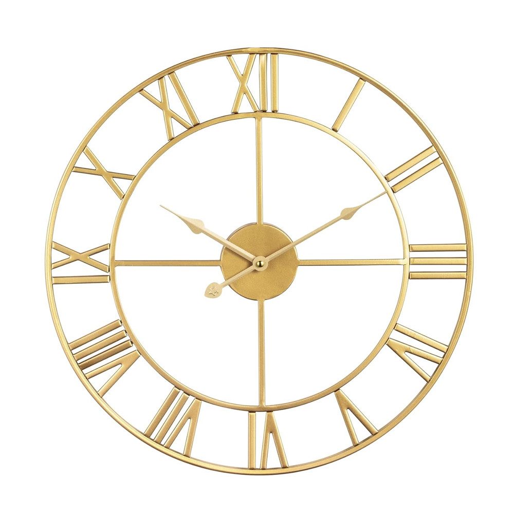 TUWENA Wanduhr Große Wanduhr,40/50cm Ohne TickgeräUsche Römische Ziffer Quarz Wanduhr (Betriebene Wanduhr Einfach Lesen für Zuhause Schlafzimmer Büro Schule)