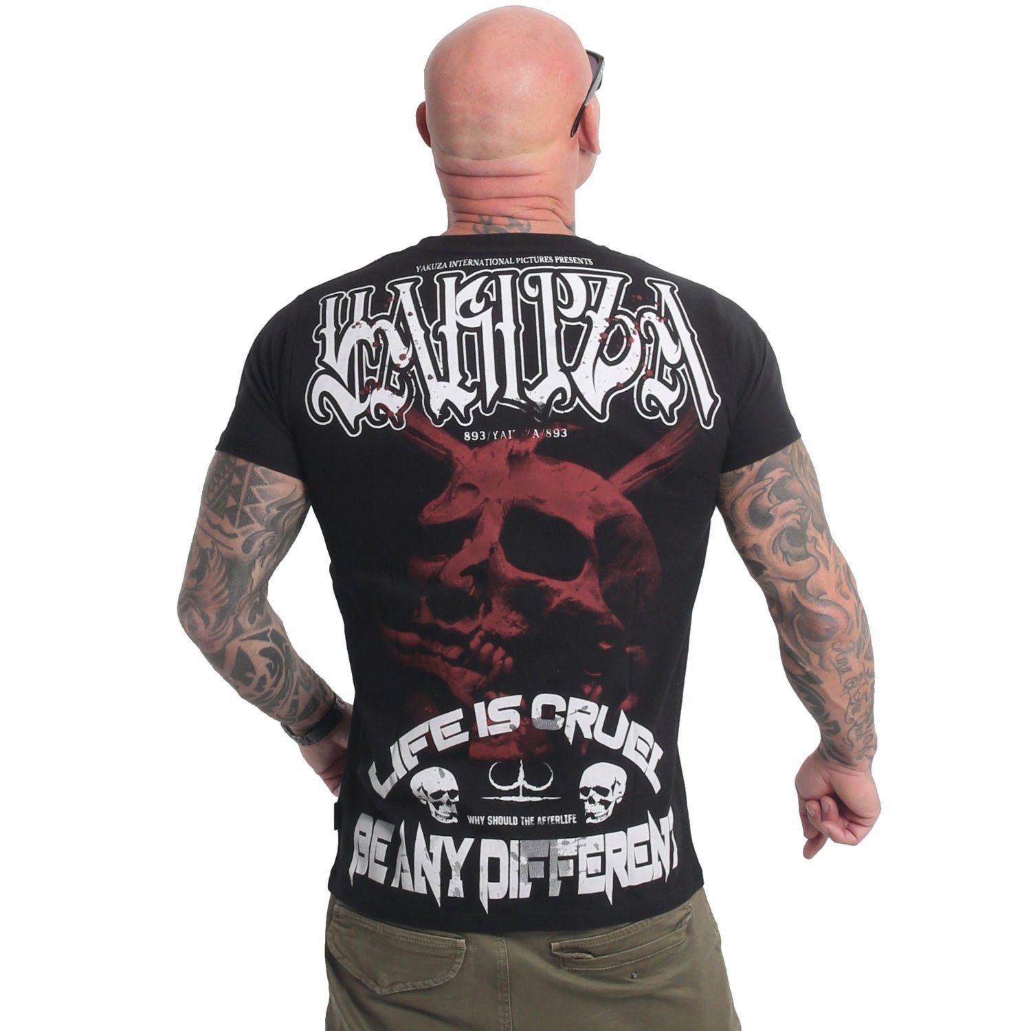 schwarz Cruel T-Shirt YAKUZA