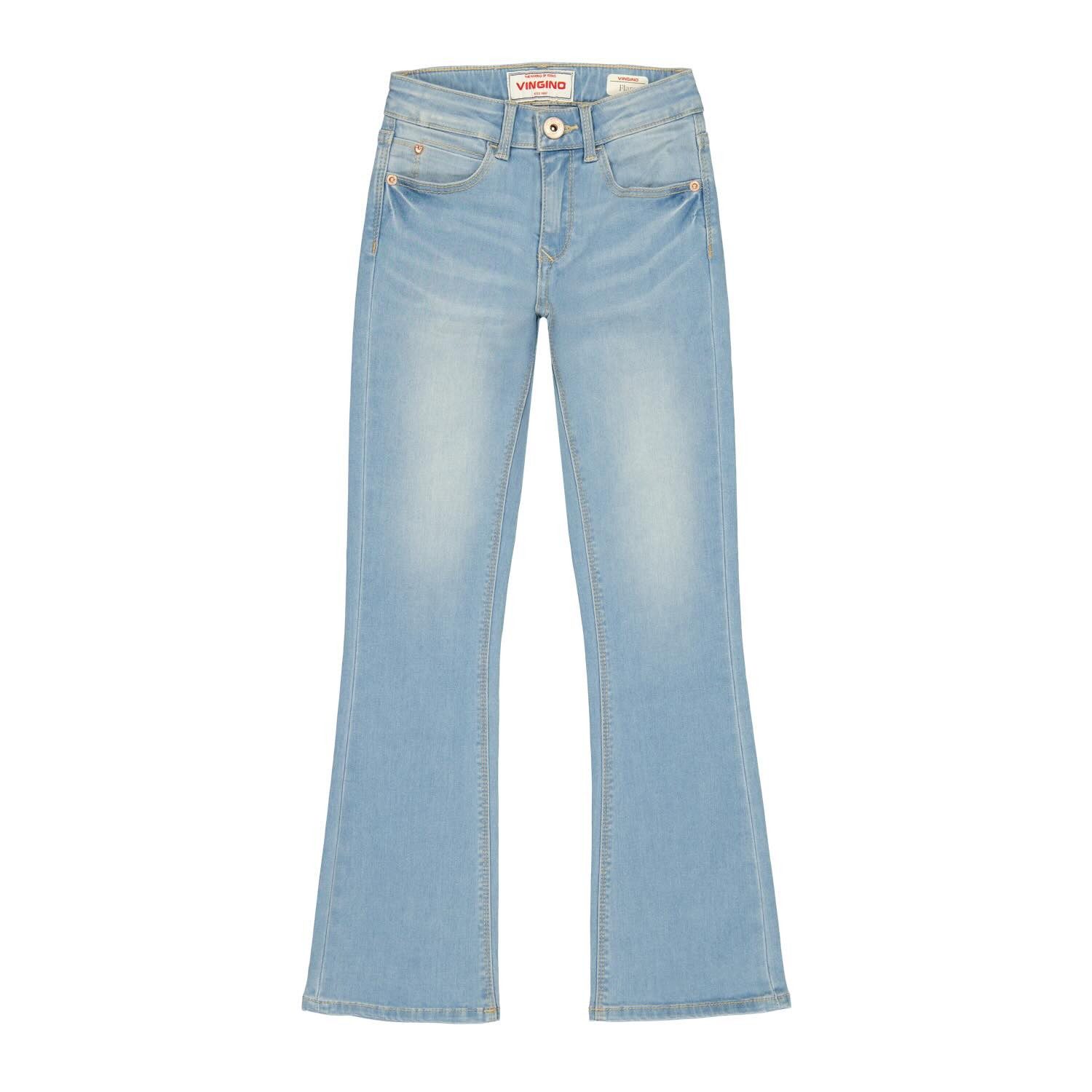 Vingino Bootcut-Jeans Mädchen Bootcut Jeans mit Stretch in Hellblau