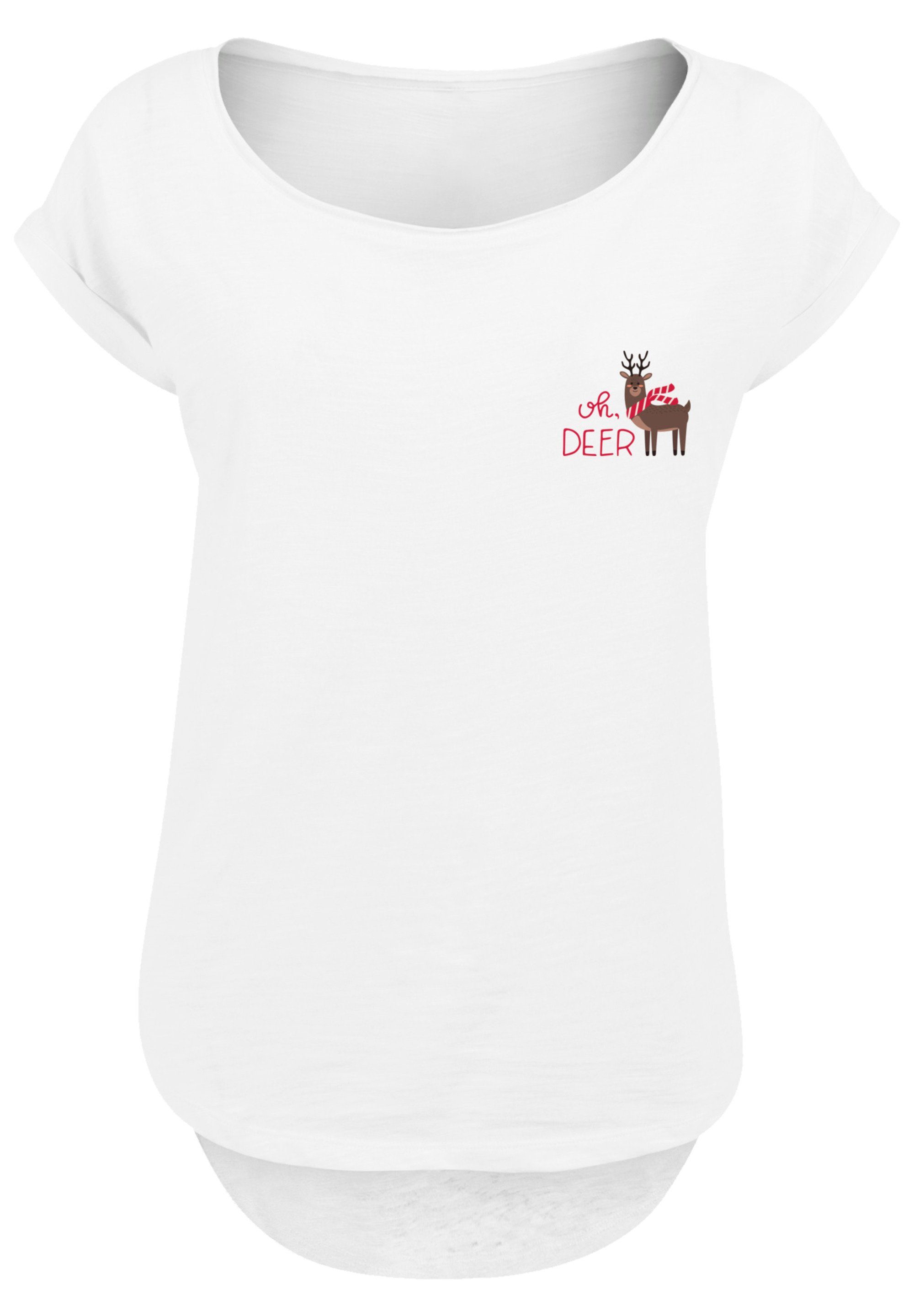 F4NT4STIC T-Shirt Christmas Deer Premium Qualität, Rock-Musik, Band, Sehr  weicher Baumwollstoff mit hohem Tragekomfort | T-Shirts