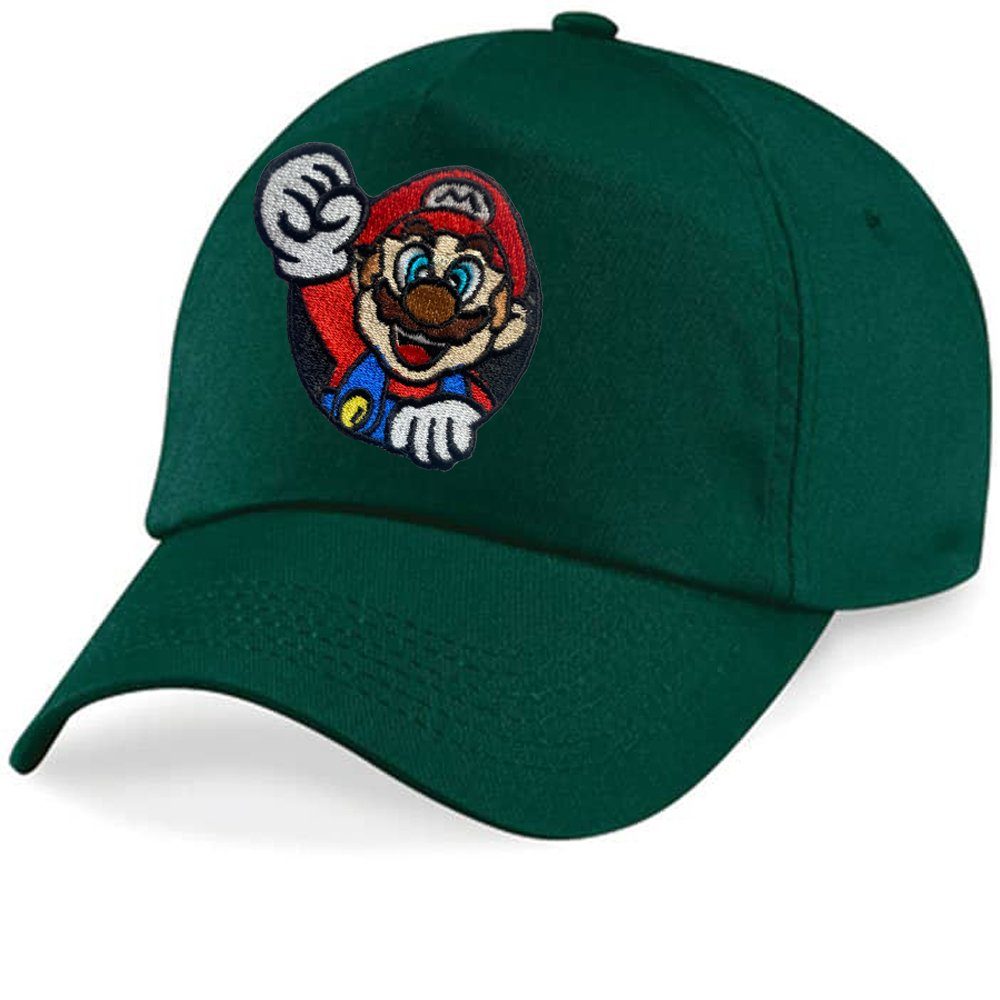 Size Faust Flaschengrün One Nintendo Mario Brownie Super Blondie Baseball Peach Luigi & Stick Patch Kinder Cap