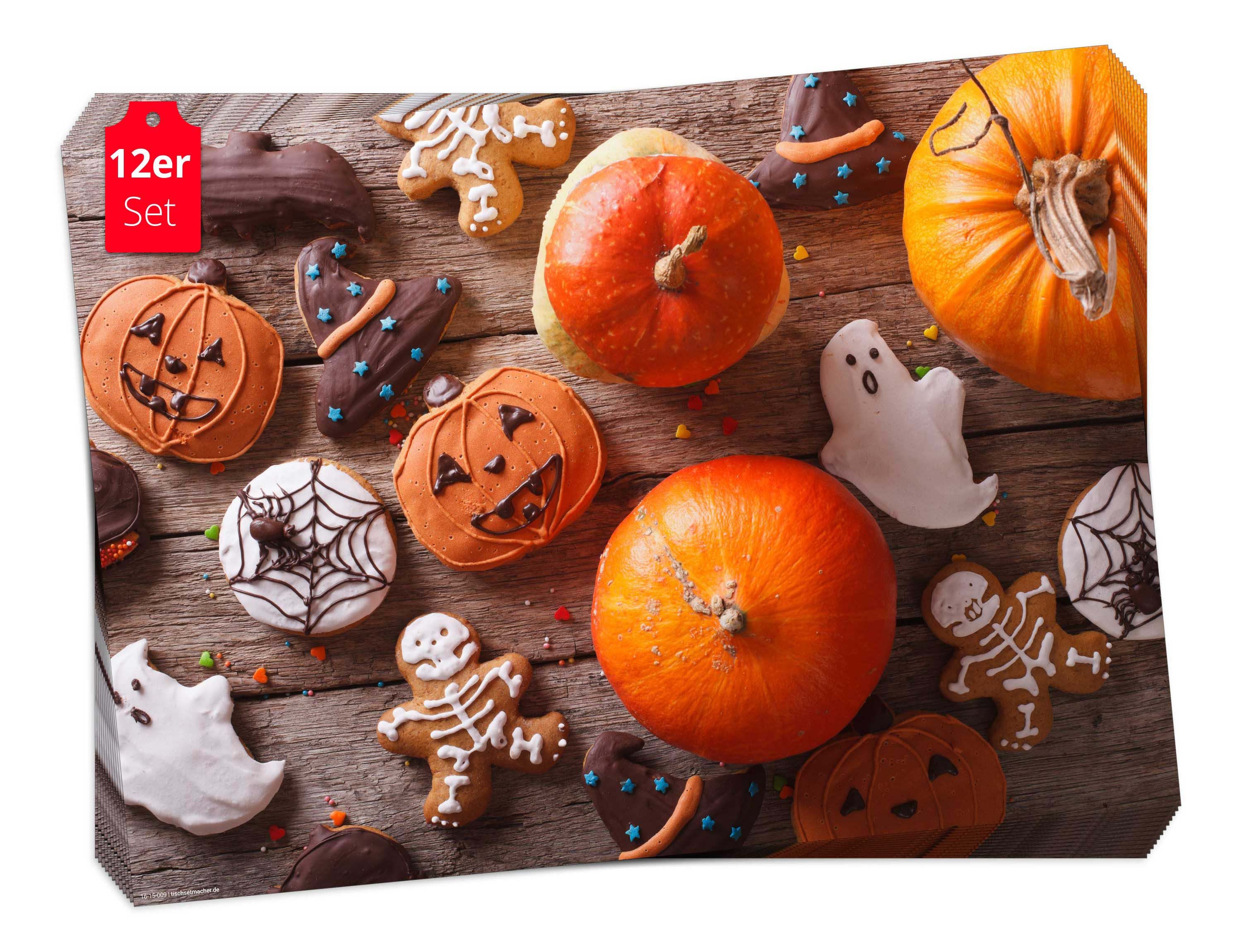 Tischsetmacher Platzset Столовые наборы I Platzsets - Halloween Leckereien, (12-St)