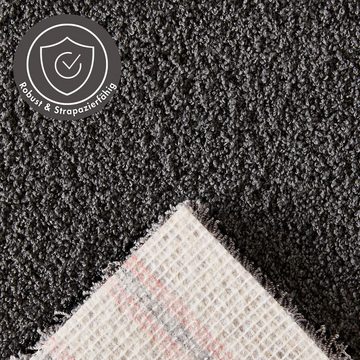 Teppichboden Softness, Andiamo, rechteckig, Höhe: 17 mm, Uni Farben, Breite 400 cm, besonders weich, Wohnzimmer, Schlafzimmer