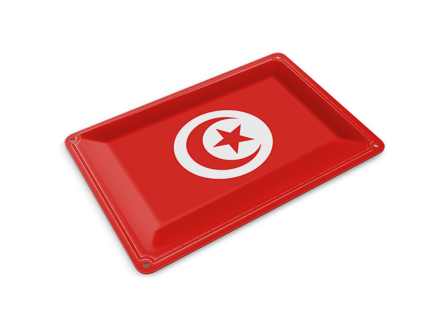Femer GmbH Postkarte Flagge Tunesiens 14x10 cm Flag of Tunisia, unfrankiert