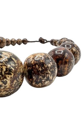 COLLEZIONE ALESSANDRO Kette mit Anhänger Marble, runde Perlen in marmorierter Optik