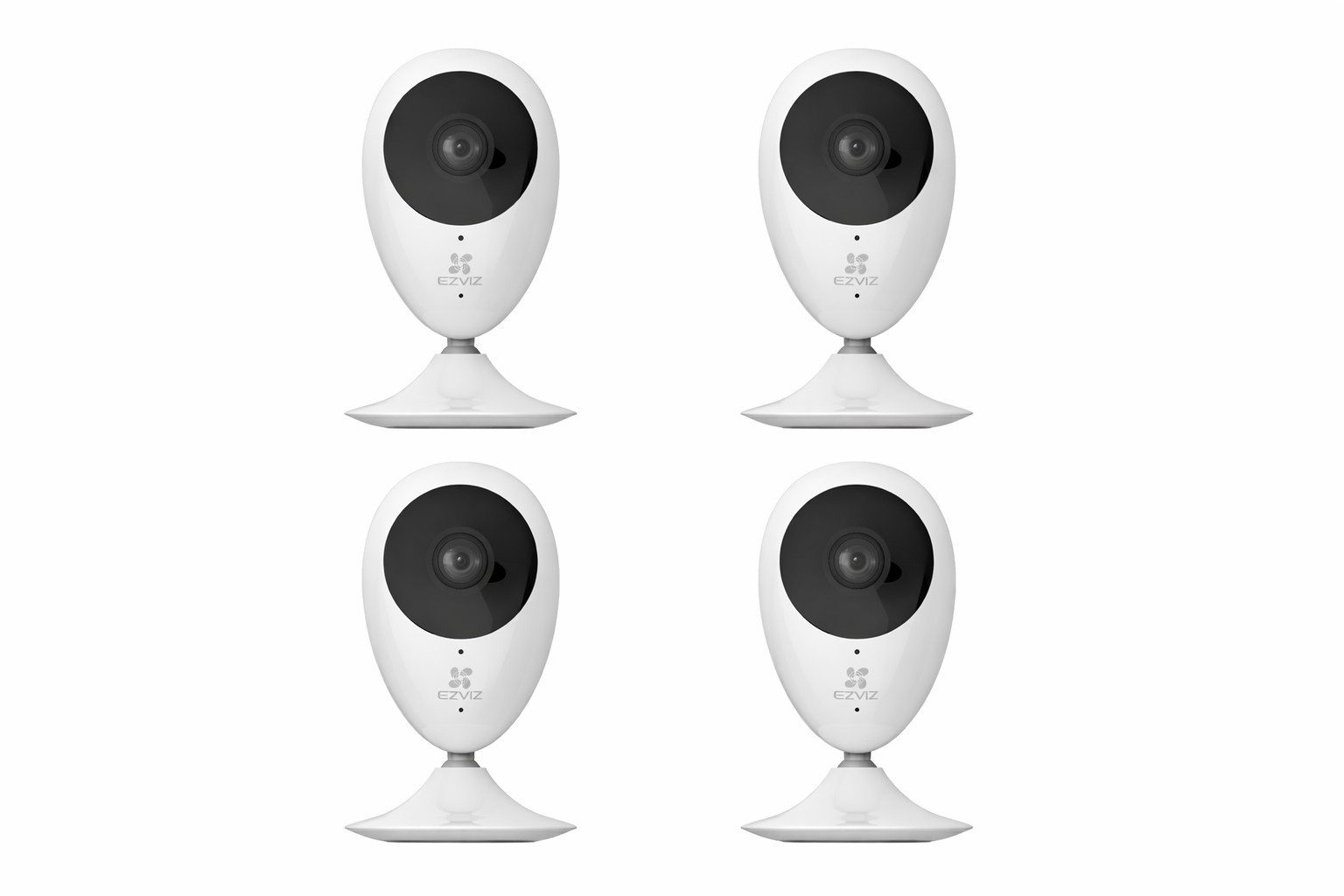 EZVIZ Indoor Kamera C2C PRO Indoor Cube Kamera 4er Set (4-tlg., 1920*1080 Pixel, 135 Grad, Nachtsicht)