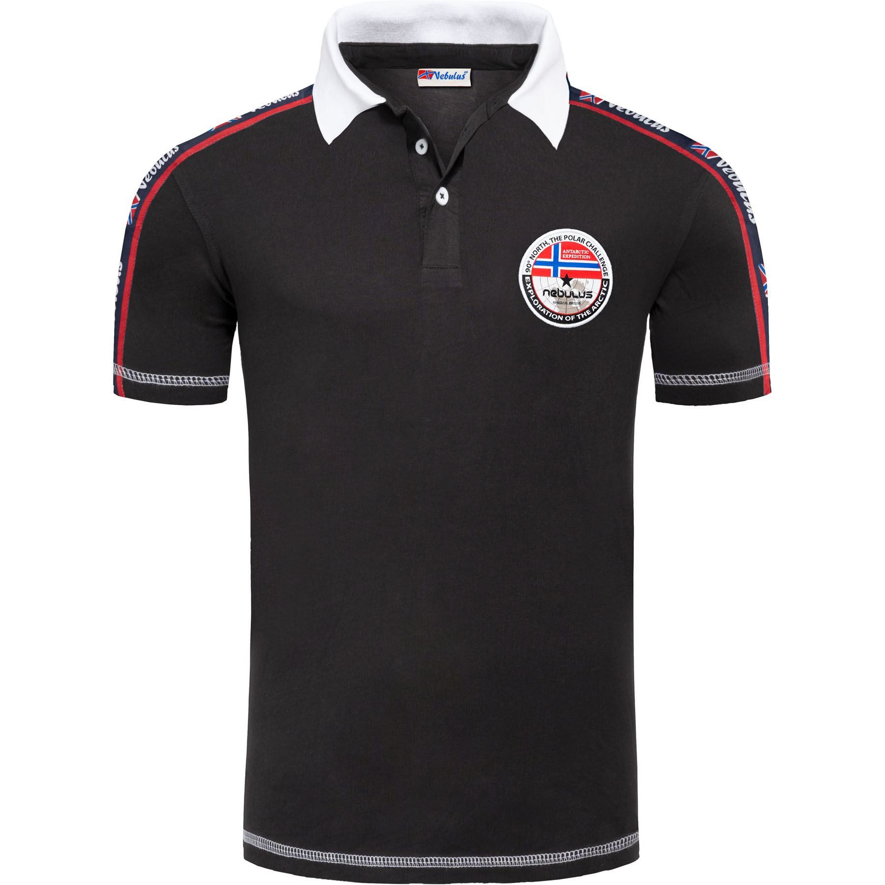 Nebulus Poloshirt NEBI, P4970 - Herren, schwarz, M
