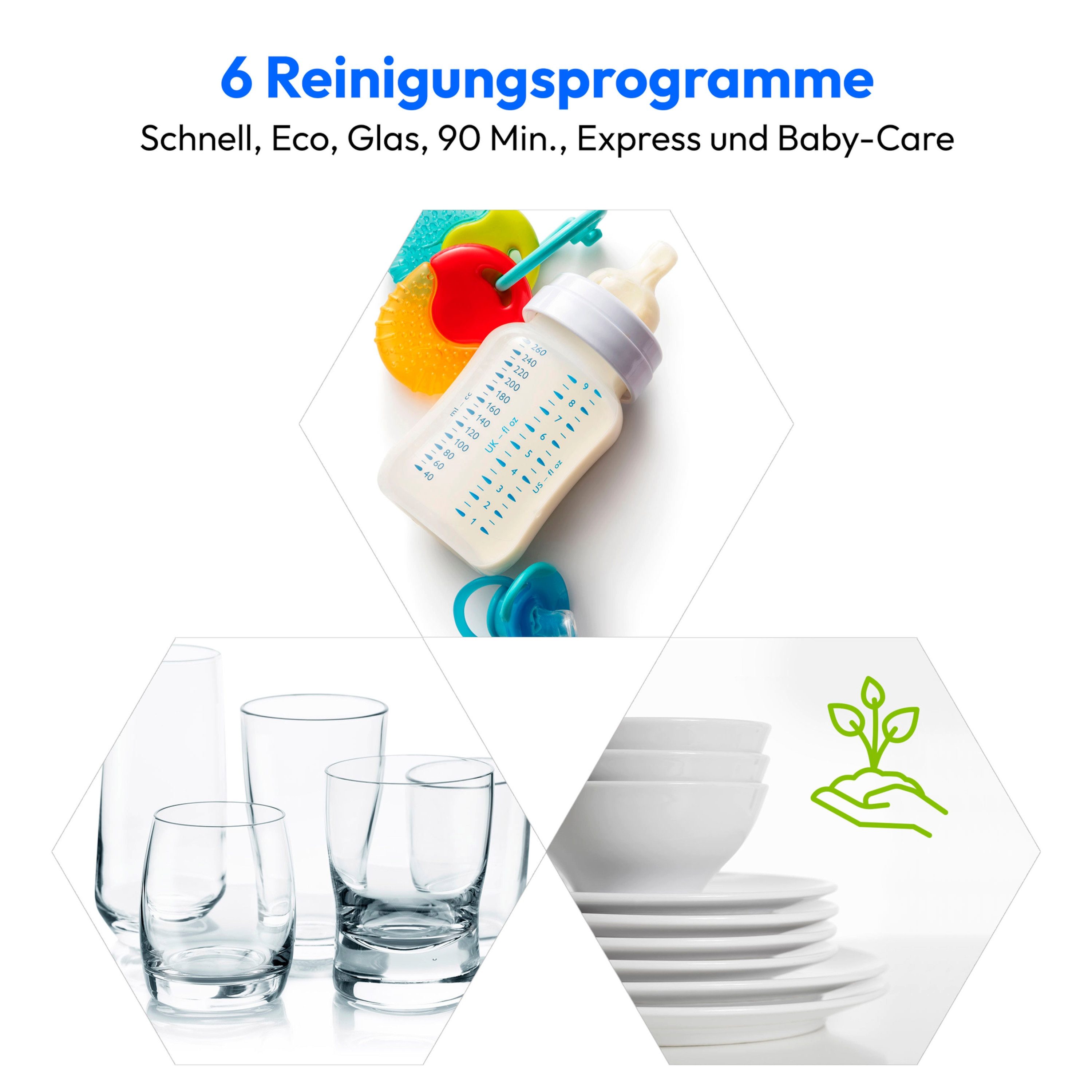 Medion® Tischgeschirrspüler MD37763, 2 Maßgedecke, mit/ohne Wasseranschluss, 6 Reinigungsprogramme, freistehend, silber – Bild 4 von 5