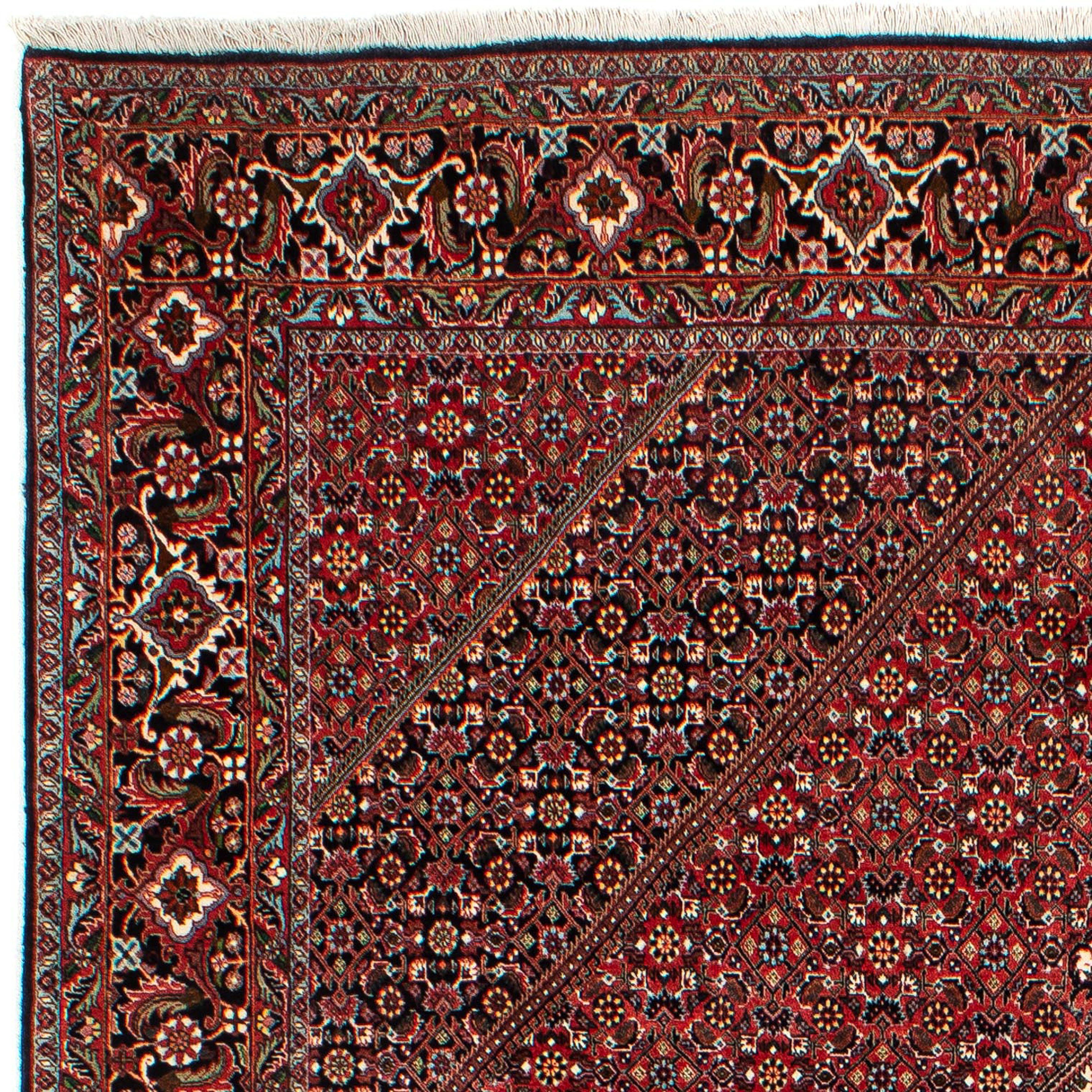 Orientteppich Perser - Bidjar - dunkelrot, mm, Einzelstück cm Höhe: 317 morgenland, mit Zertifikat - rechteckig, Wohnzimmer, 15 Handgeknüpft, x 201