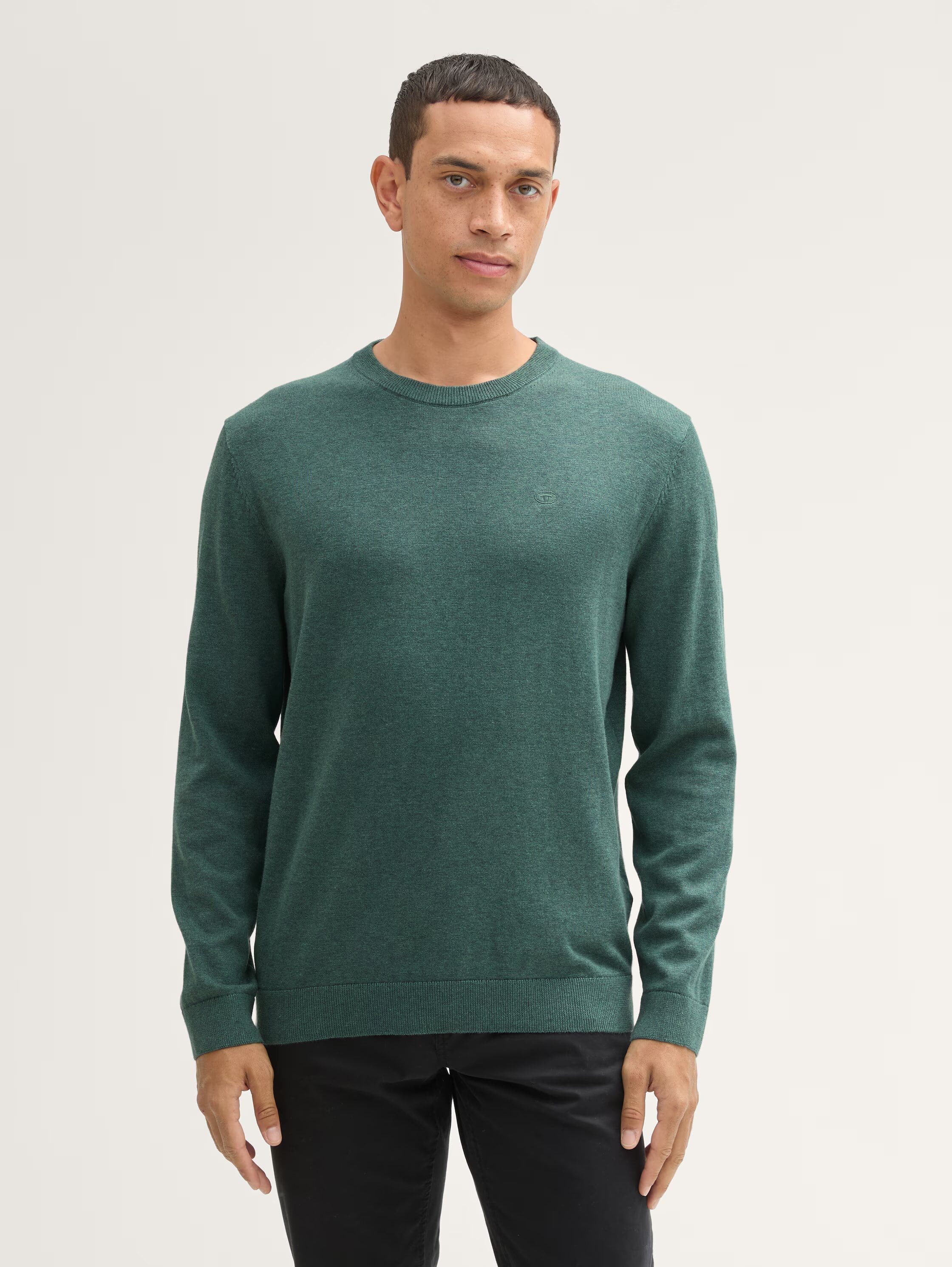 Tom Tailor Herren Rundhals Pullover BASIC CREWNECK KNIT - Relaxed Fit günstig online kaufen
