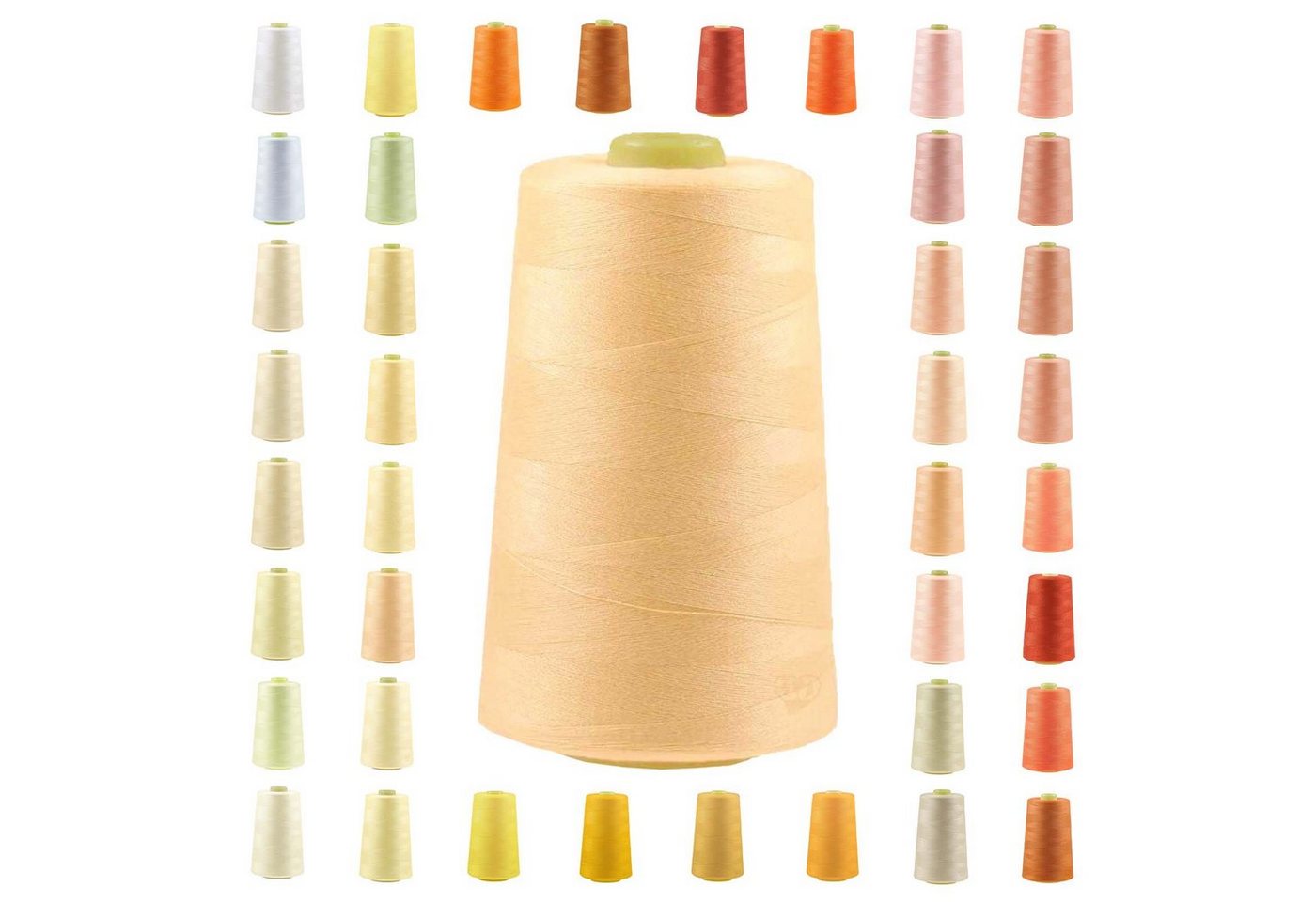 Thumbnail - maDDma 4572m Qualitäts Overlock-Garn Overlock-Nähgarn Polyestergarn Overlockgarn, 4572 m, A535 pastellorange