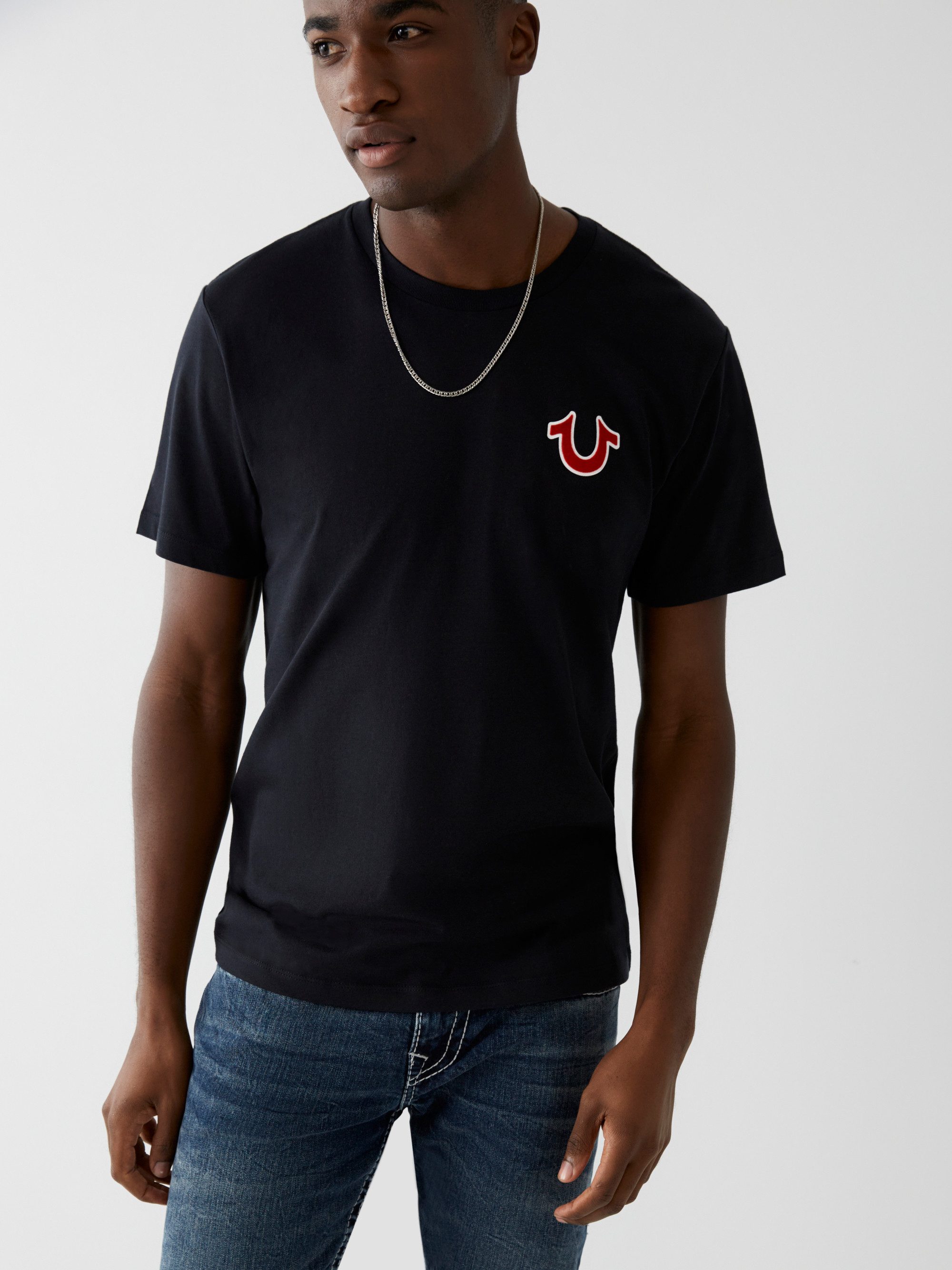 True Religion Rundhalsshirt BUDDHA CREW TEE Baumwolle, regular fit