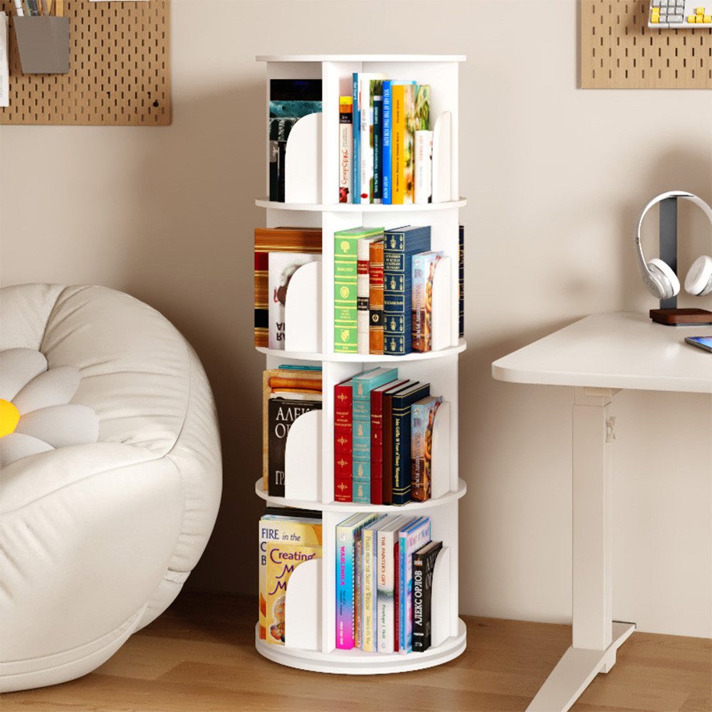 NUODWELL Bücherregal Drehbare Bücherregal, 2/3/4/5 Etagen Stehregale Lagerr günstig online kaufen