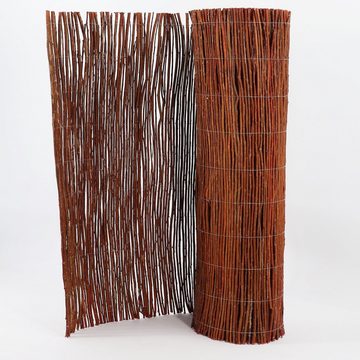 Aquagart Holzzaun Aquagart Weidenmatte 10m x 120 cm I Sichtschutzmatte aus Weiden