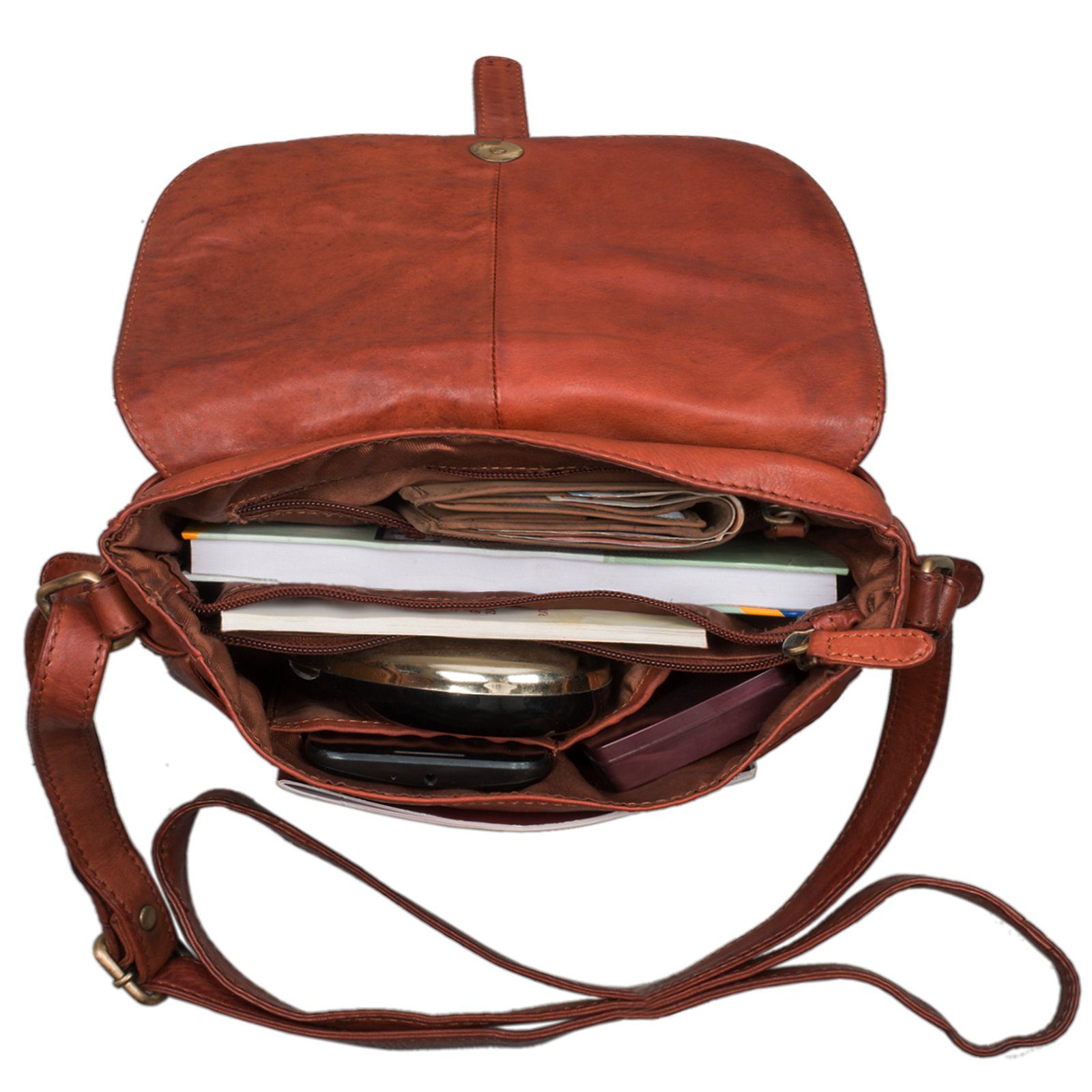 STILORD Handtasche "Kira" Umhängetasche Frauen Leder Vintage Handtasche Abendtasche