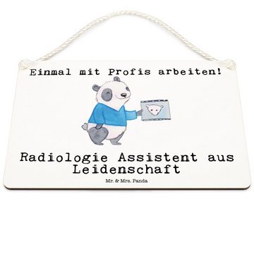 Mr. & Mrs. Panda Hinweisschild DIN A6 Radiologie Assistent Leidenschaft - Weiß - Geschenk, Kollege, (1 St), Künstlerisch bedruckt