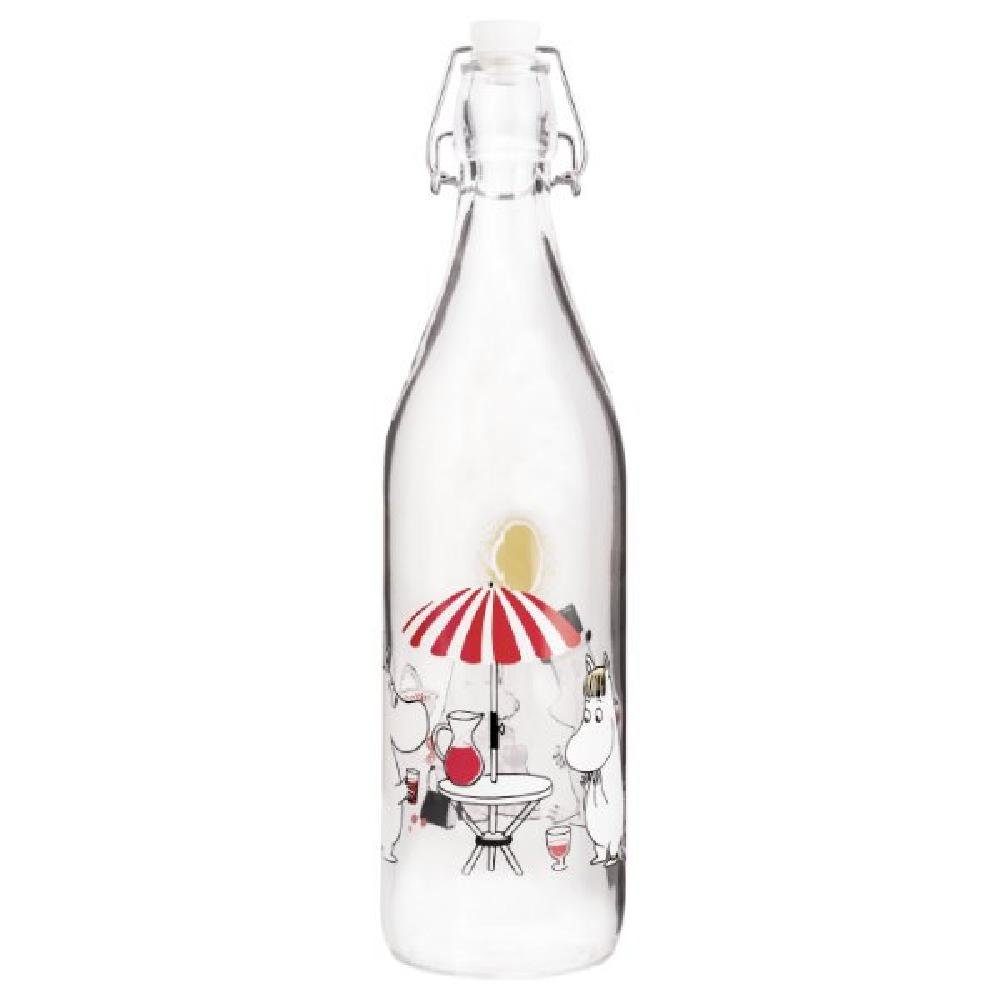 Muurla Kindergeschirr-Set Glasflasche Mumins Summertime (1,0 L)