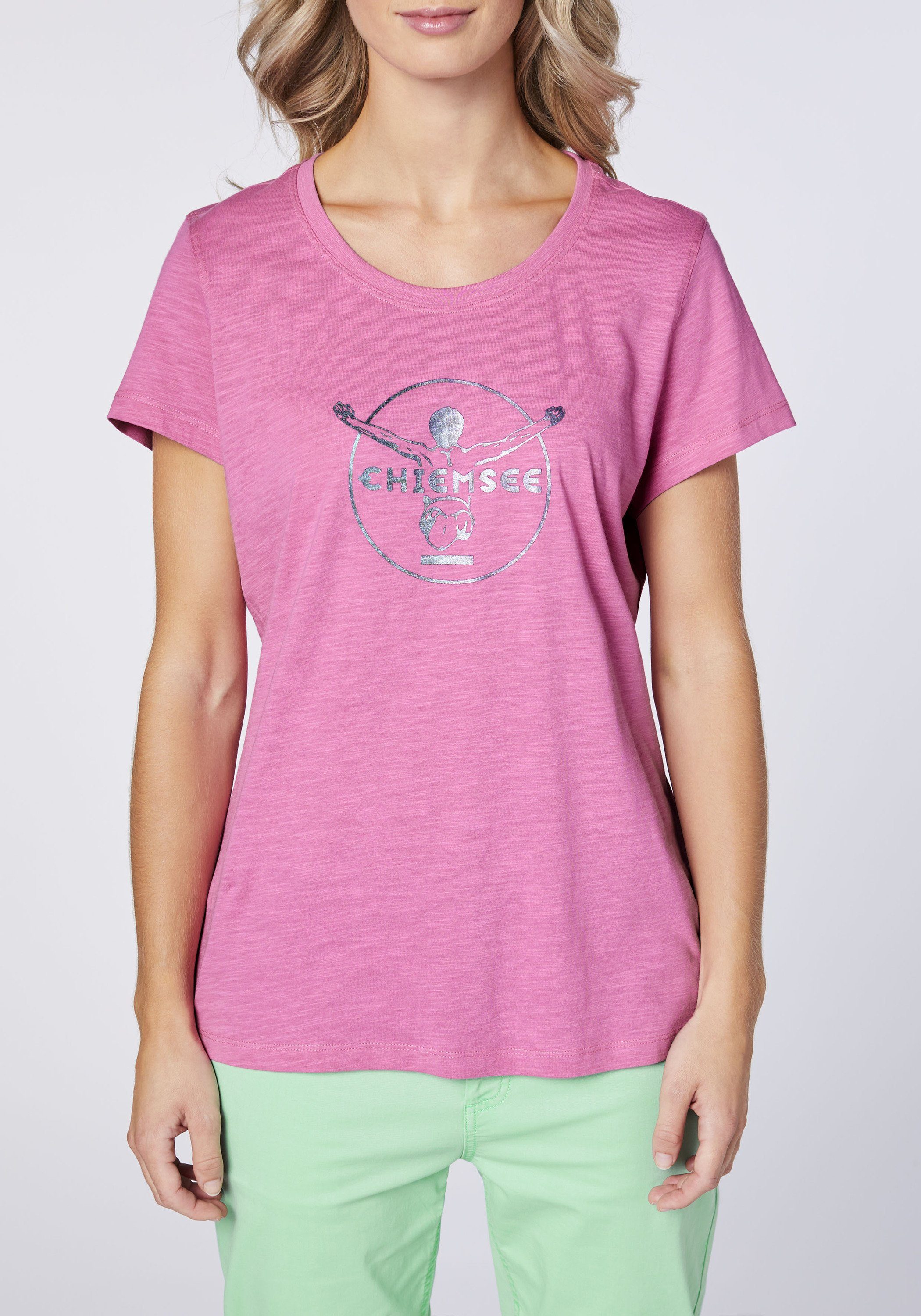 1 Super Print-Shirt Chiemsee Pink Jumper-Frontprint mit T-Shirt