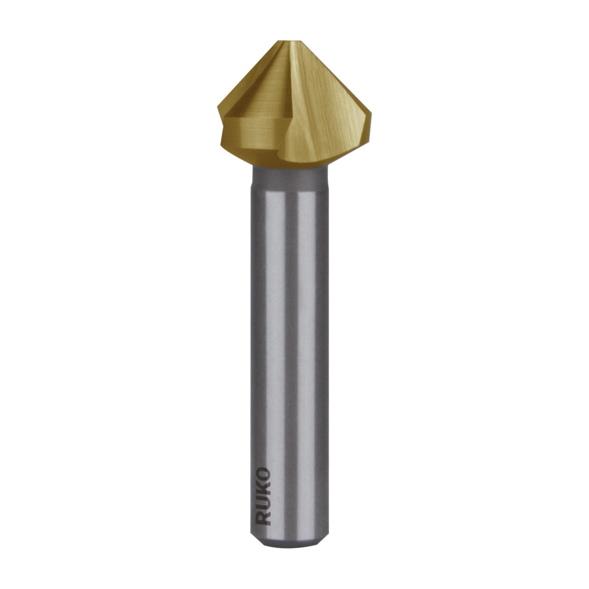 Ruko Kegelsenker RUKO Kegel- und Entgratsenker DIN 335 Form C 90° HSS-TiN, geschliffen