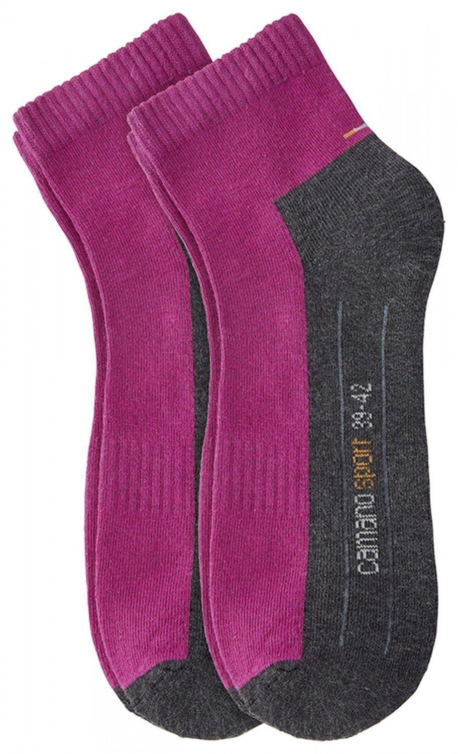 Pro-Tex Socken (Packung, Sneakersocken CA5932 Camano Sportsocken 2 Damen Herren 2-Paar, Funktion Paar) Quarter-Socken