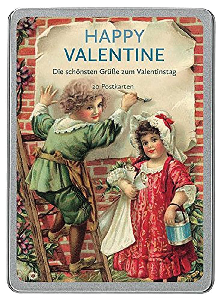 Postkarte Happy Valentine: Die schönsten Grüße zum Valentinstag