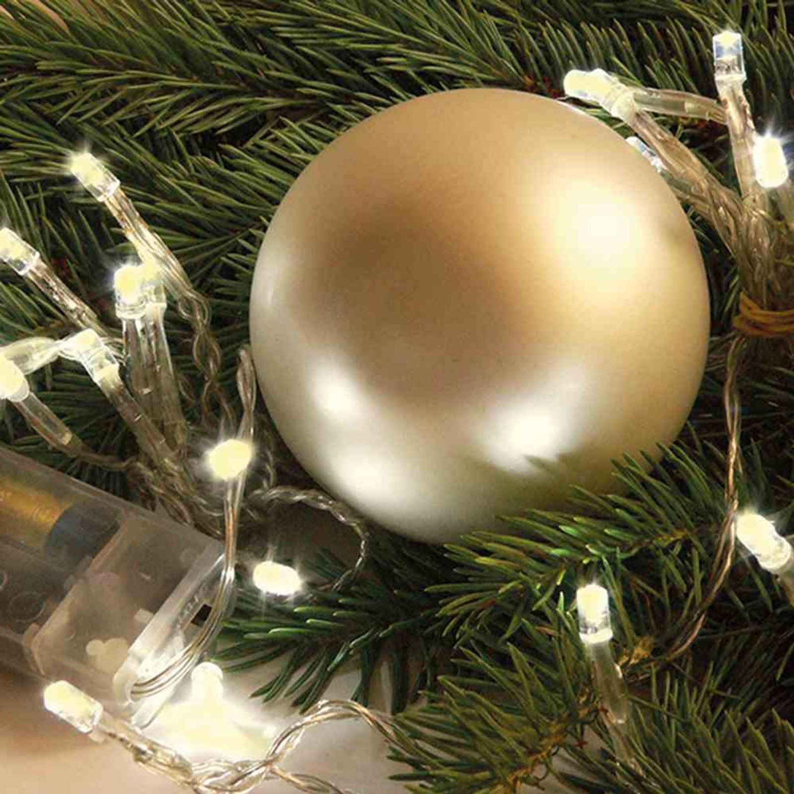 F-H-S International GmbH & Co. KG Lichterkette LED-Micro-Kette mit Timer 10er innen warmweiß für 2 x AA. € 7,99, (€ 7,99 pro 1 Stk).