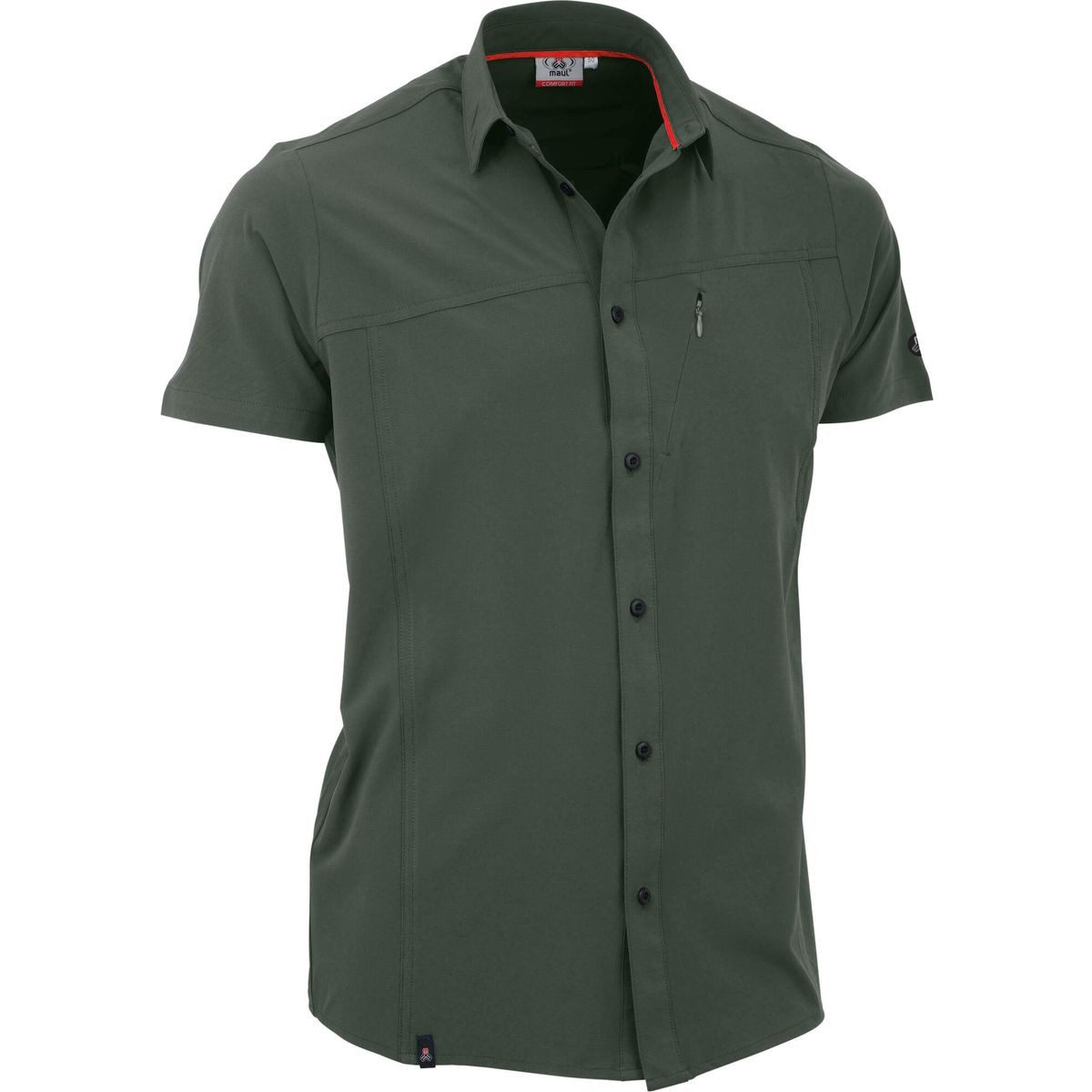 Maul Sport® Outdoorbluse Salwand - 1/2 Hemd elast.uni Sportliches uni Kurzarmhemd