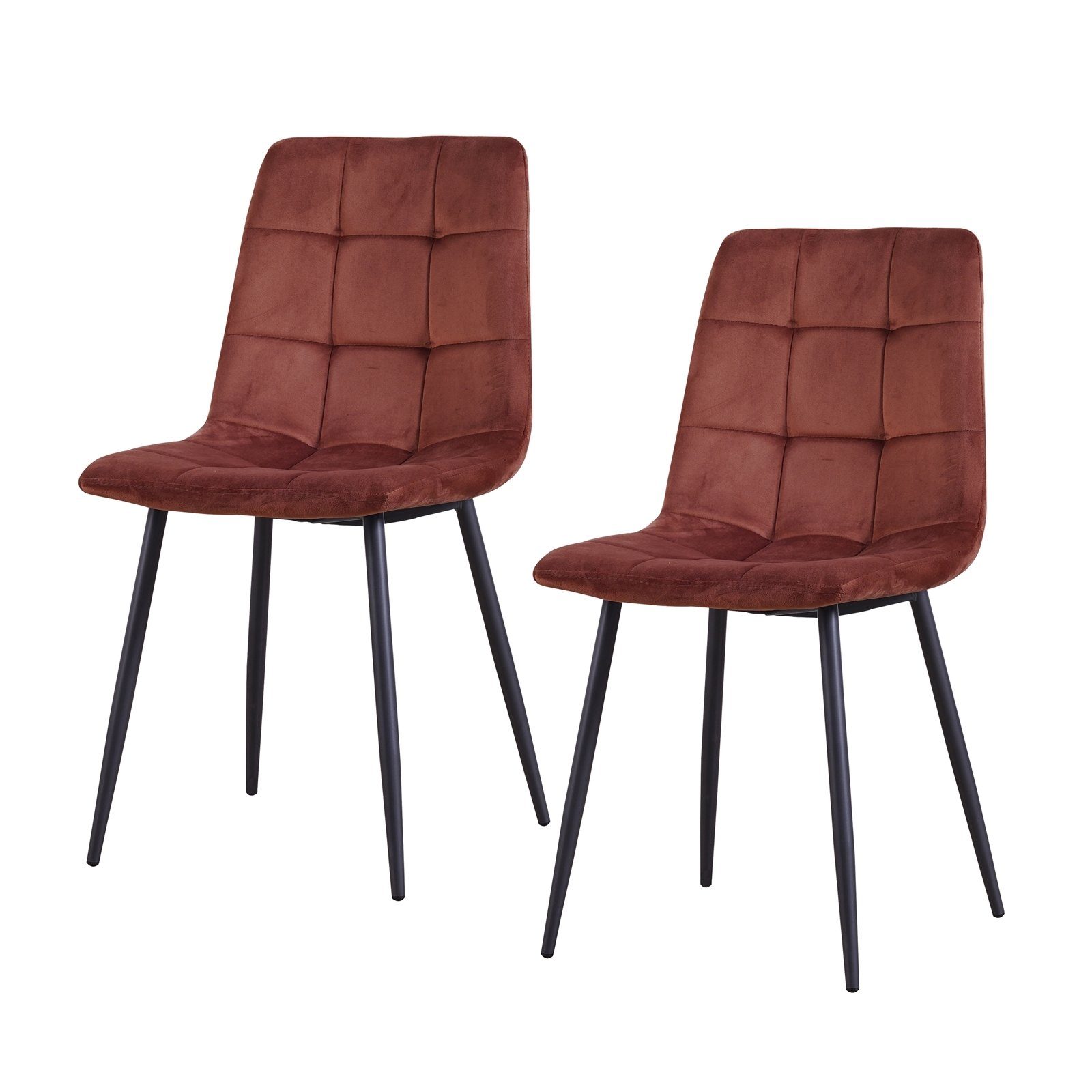 HTI-Living Esszimmerstuhl Stuhl Mesa Velvet Braun (Set, 2 St), Esszimmerstu günstig online kaufen