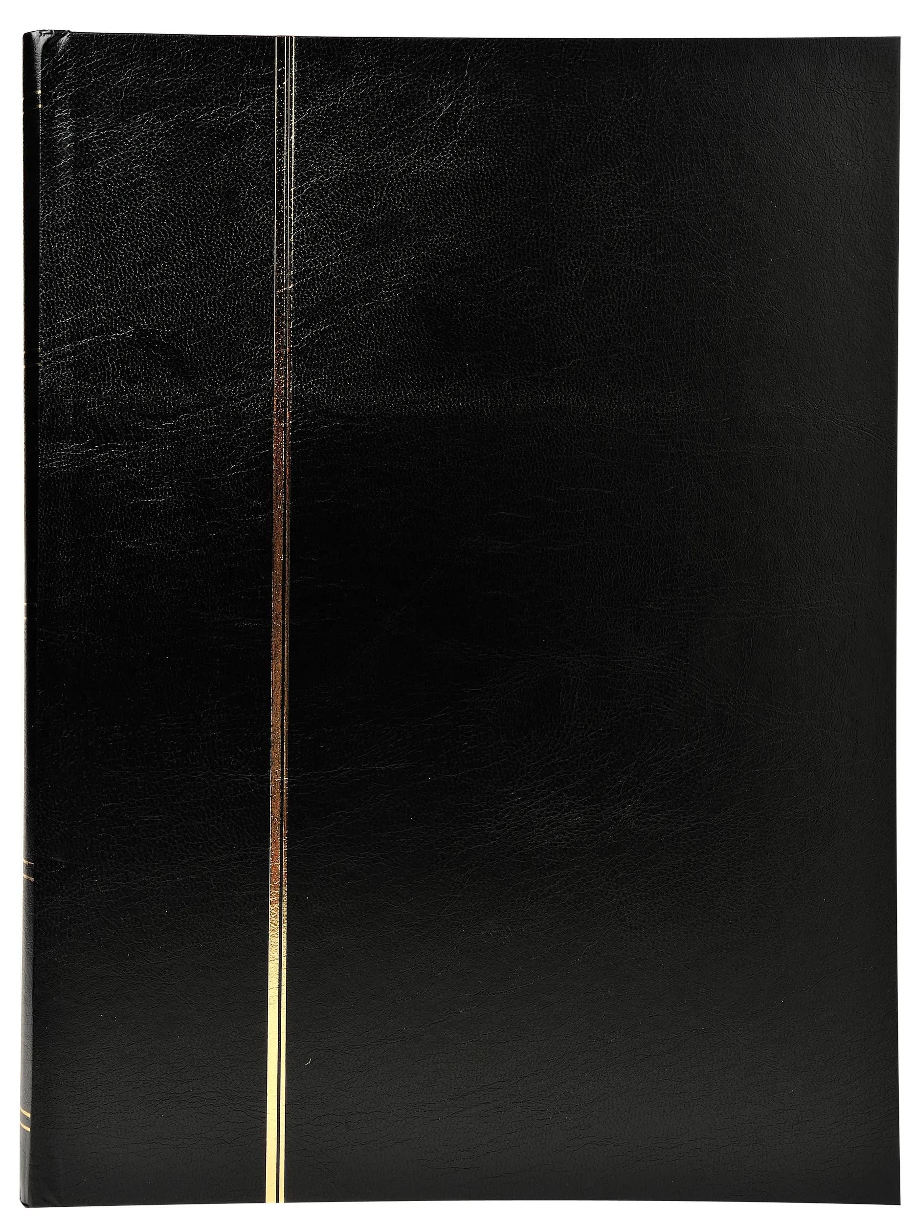 EXACOMPTA Münzetui Briefmarken Einsteckalbum Halbleder 48 Seiten 225x305cm Schwarz 26151E, Fotoalben Sammler
