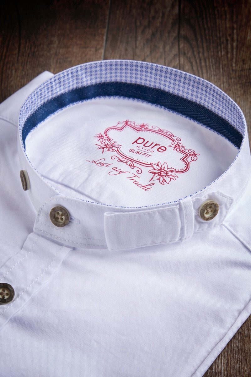 Hatico Trachtenhemd Trachtenhemd - HARTL - weiß