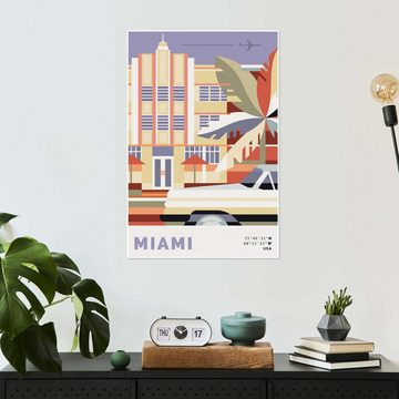 Posterlounge Poster Nigel Sandor, Miami, Digitale Kunst