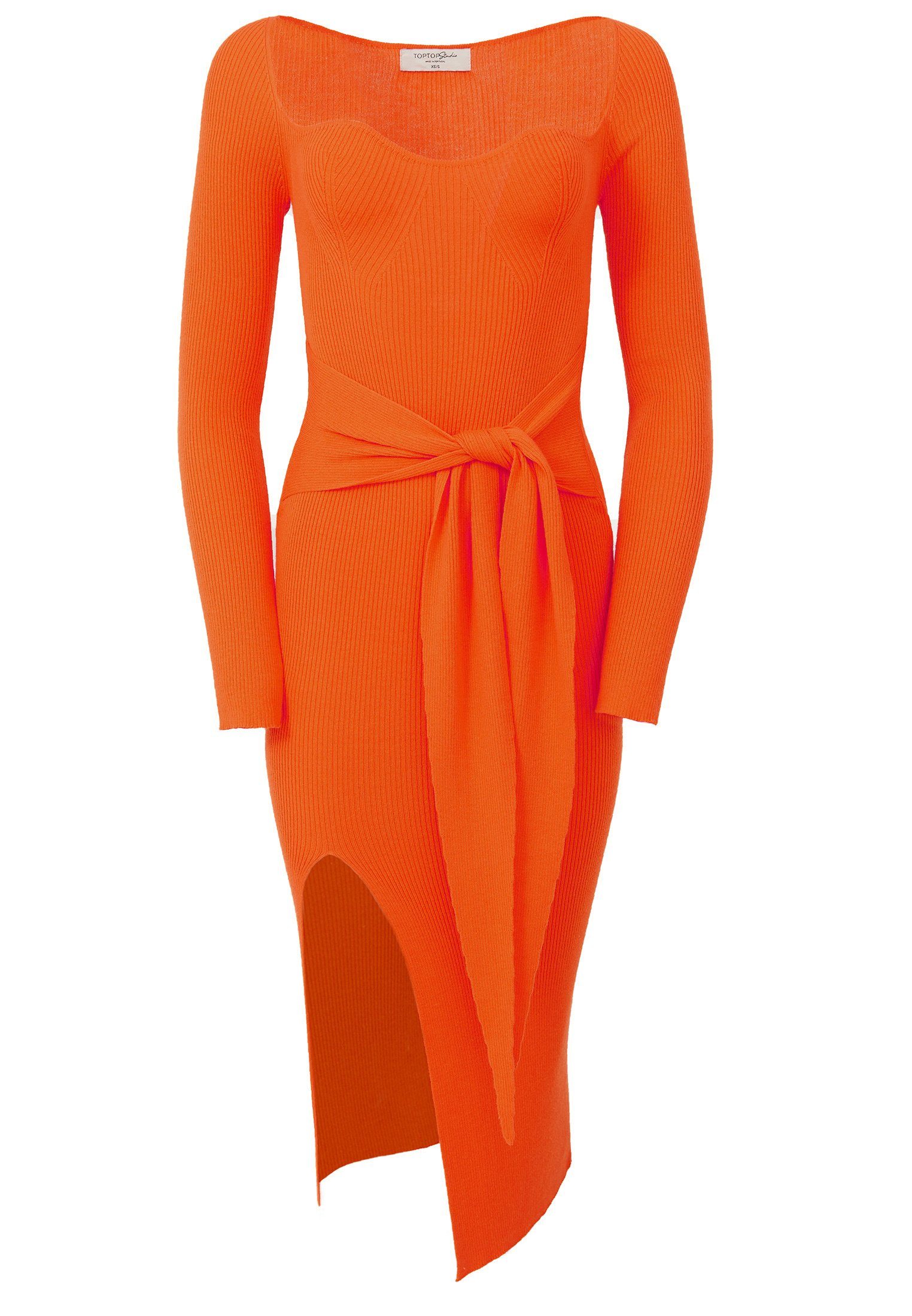 TOPTOP STUDIO Wickelkleid Kleid orange