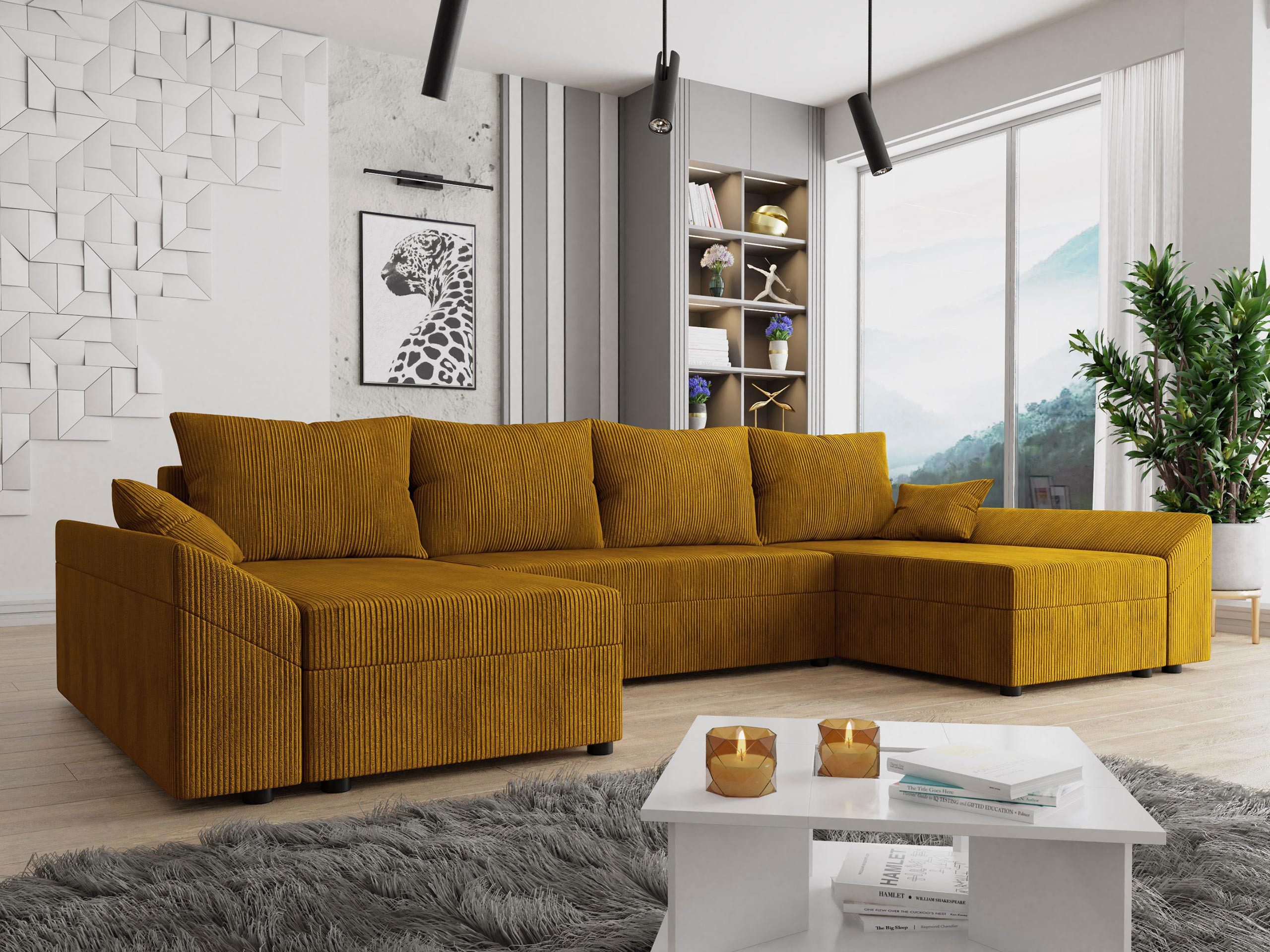 MIRJAN24 Wohnlandschaft Dante U Cord, mit günstig online kaufen