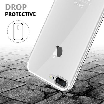 Cadorabo Handyhülle Apple iPhone 7 PLUS / 7S PLUS / 8 PLUS Apple iPhone 7 PLUS / 7S PLUS / 8 PLUS, Flexible Case Handy Schutzhülle - Hülle - Back Cover 360° Grad