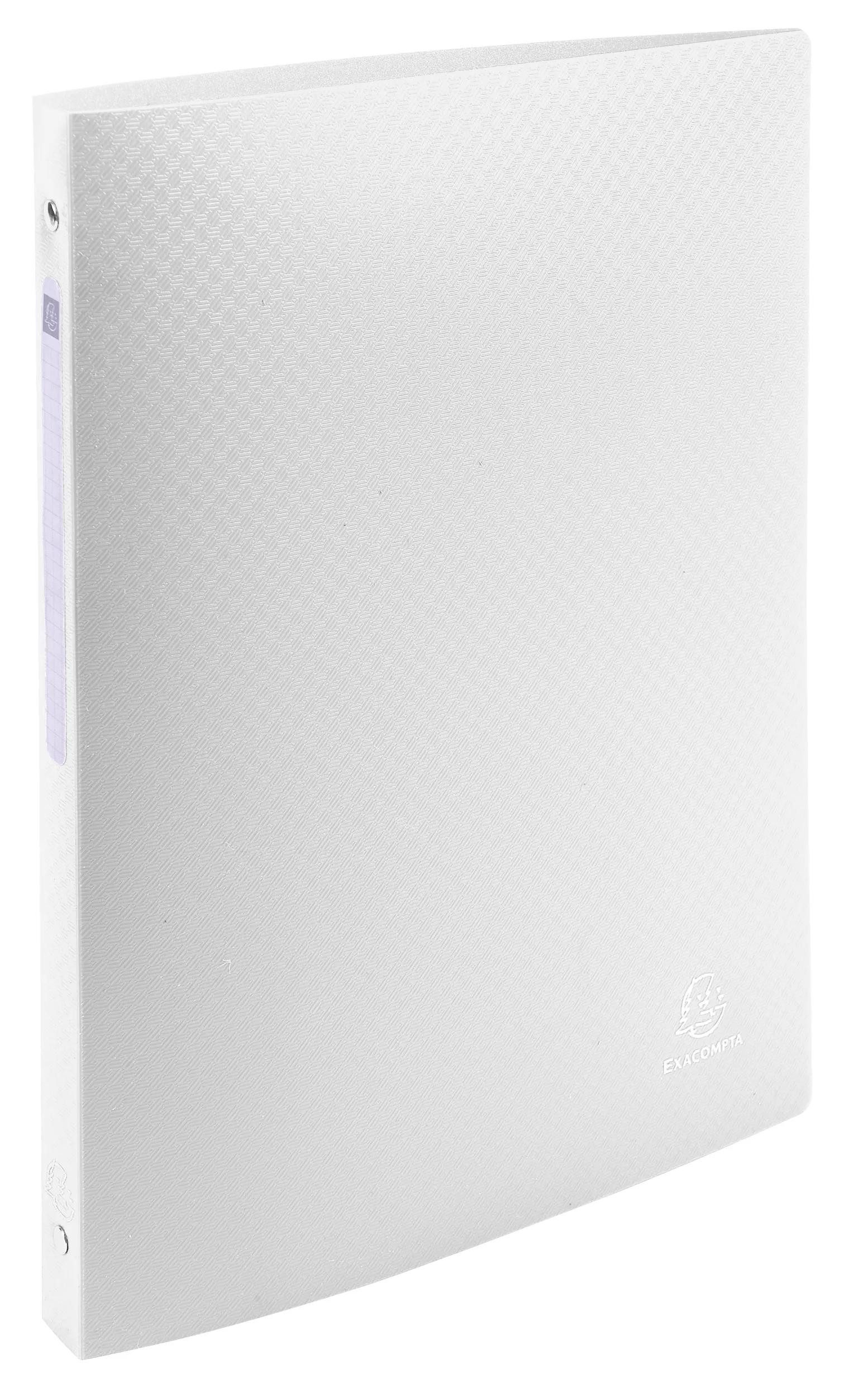 EXACOMPTA Ringbuchmappe 20x Ringbuch PP 500µ 4 Ringen Rücken 20mm A4 Weiß 51185E, PP Ringbücher
