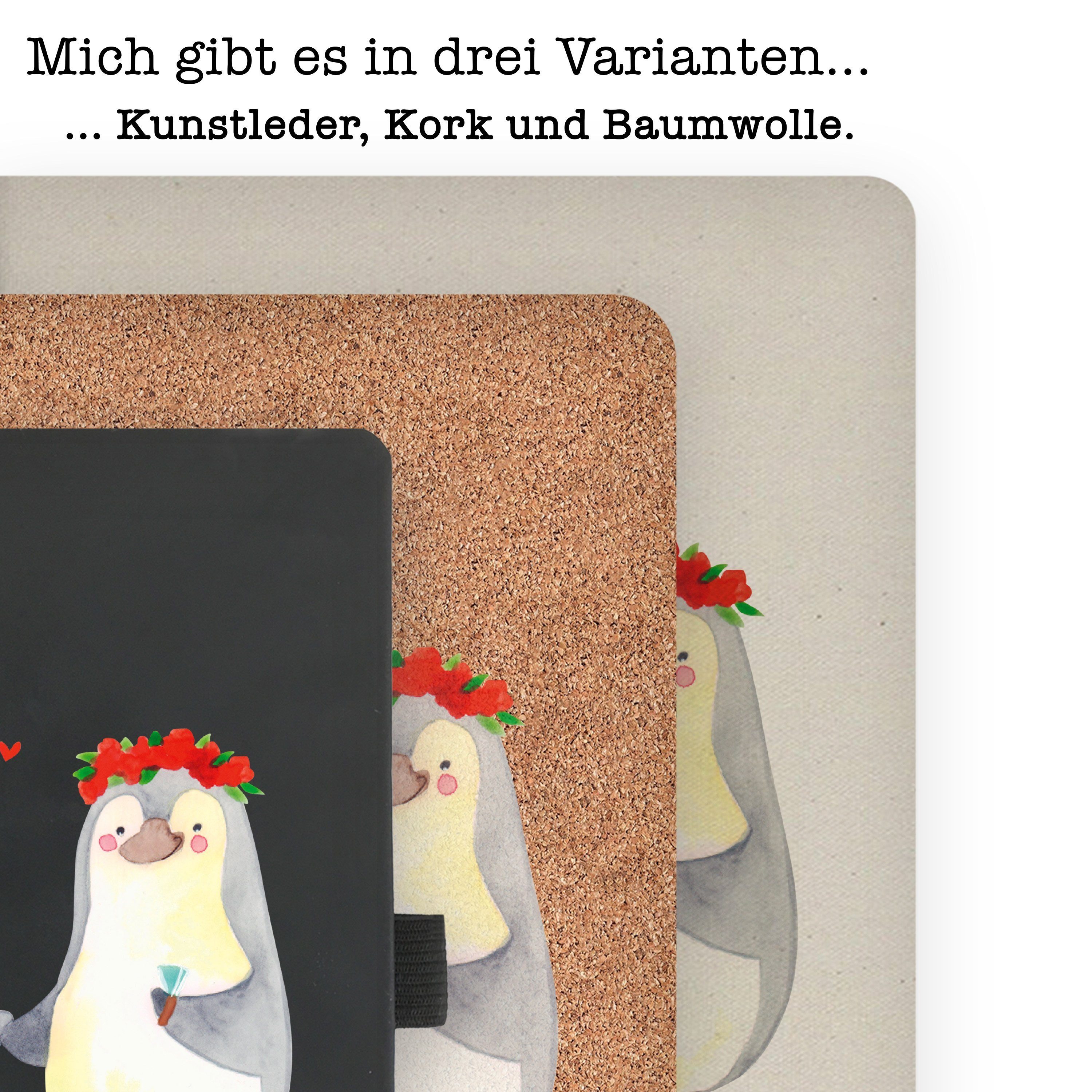 Mr. Transparent Pinguin Heirat - Mrs. Notizbuch - Partn Panda Geschenk, & Schreibbuch, Heiraten,