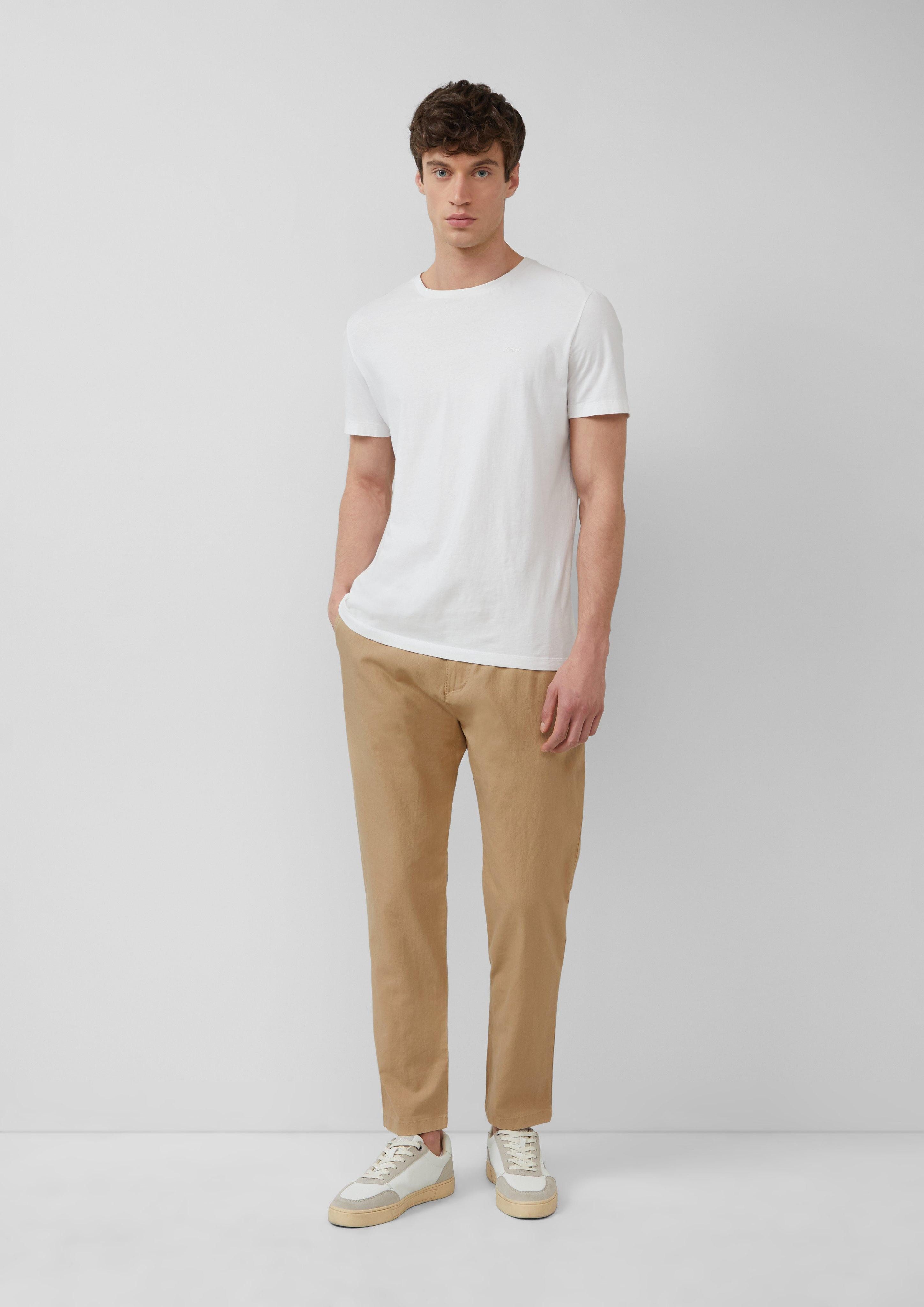 s.Oliver Stoffhose Detroit: Relaxed-Fit-Chino aus Leinenmix günstig online kaufen
