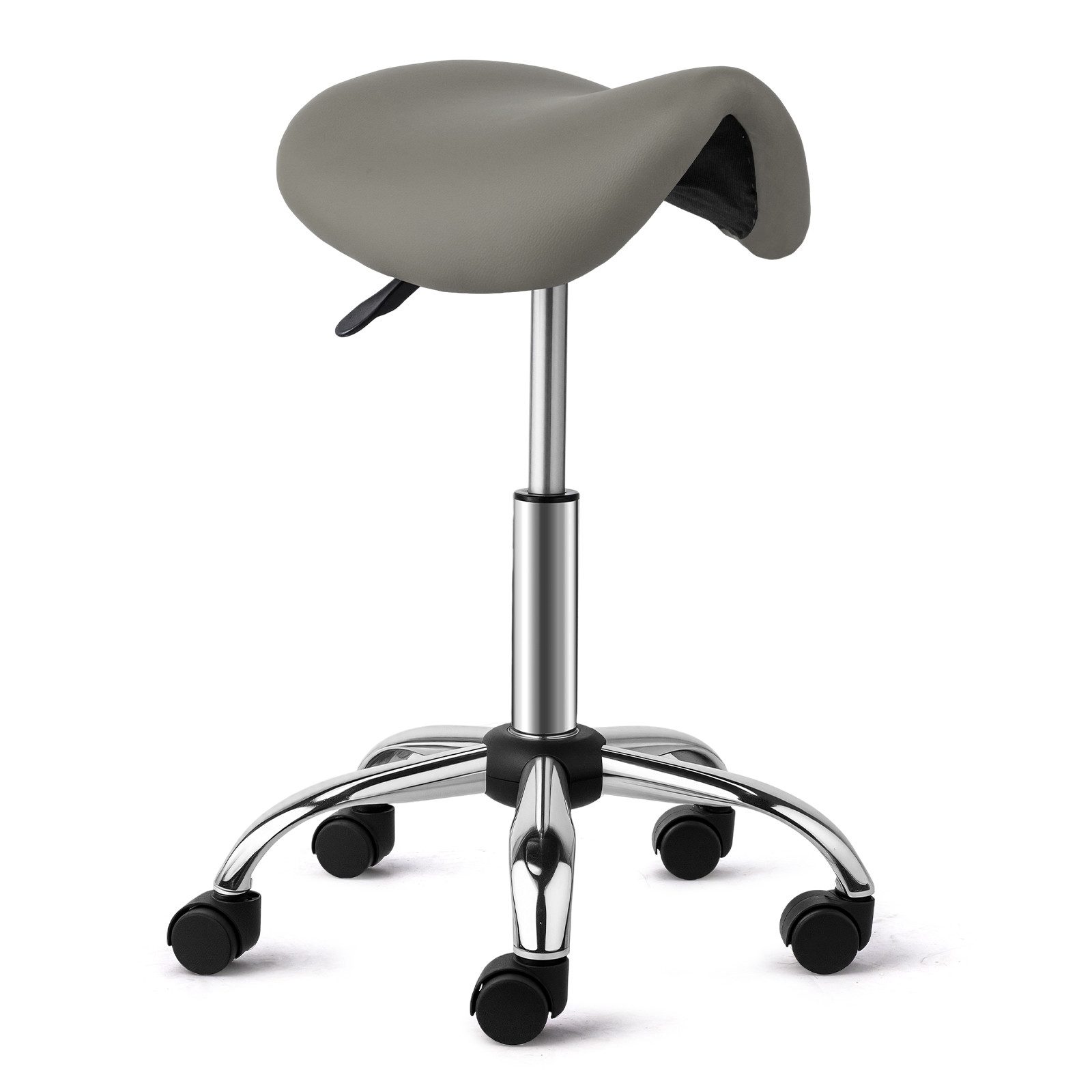 VINGLI Drehhocker Sattelhocker, Rollhocker, Bürohocker, Drehhocker,Arbeitshocker, höhenverstellbar, 360° drehbar, 150 KG Tragkraft