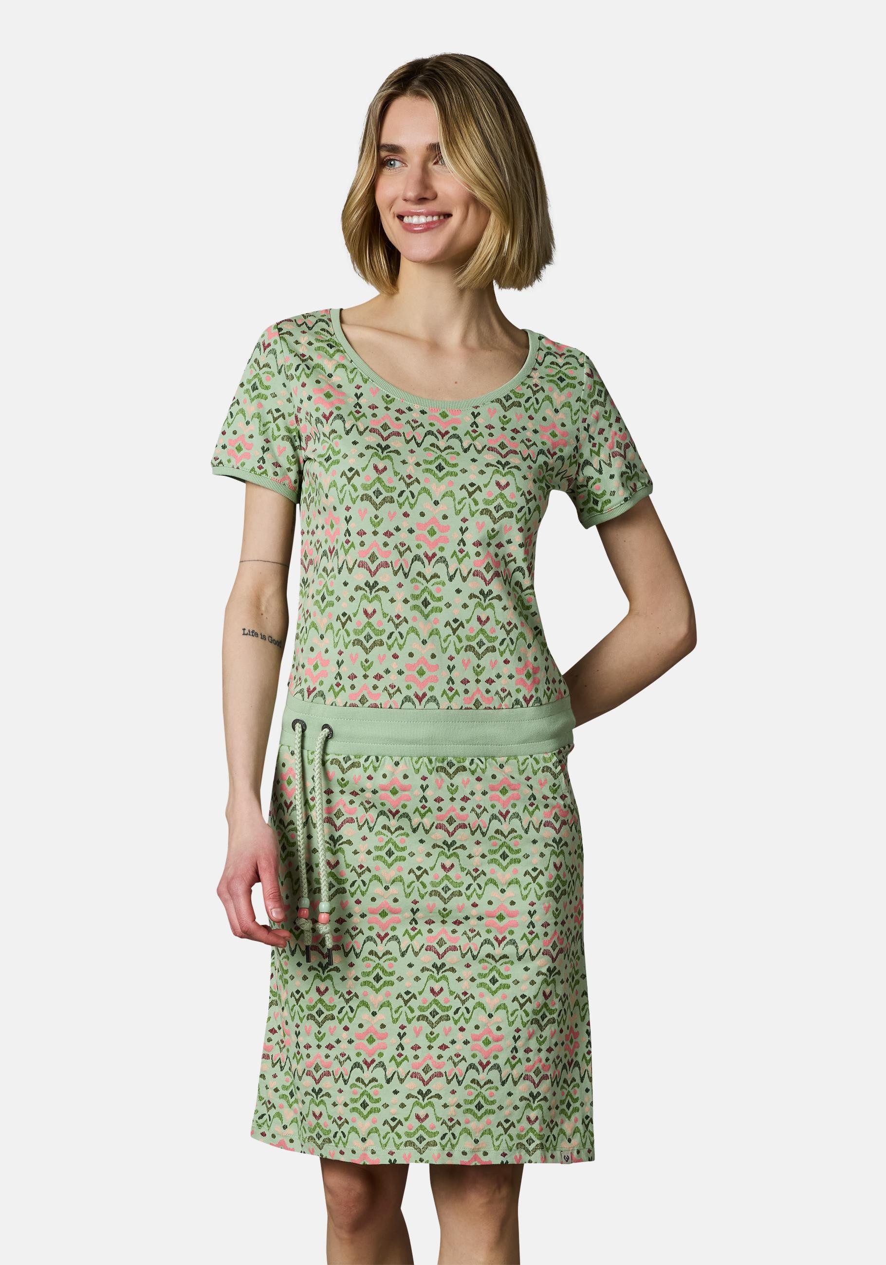 Ragwear Minikleid Baomi Print YOUMODO Gemustertes kurzes Sommerkleid mit Ta günstig online kaufen