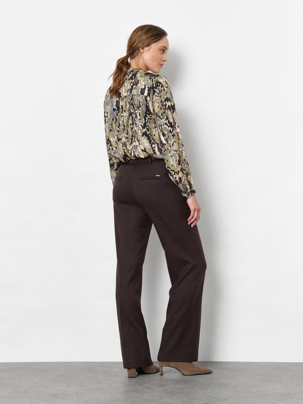 TONI Stoffhose Jenny Wide Leg mit Bügelfalten und Stretch
