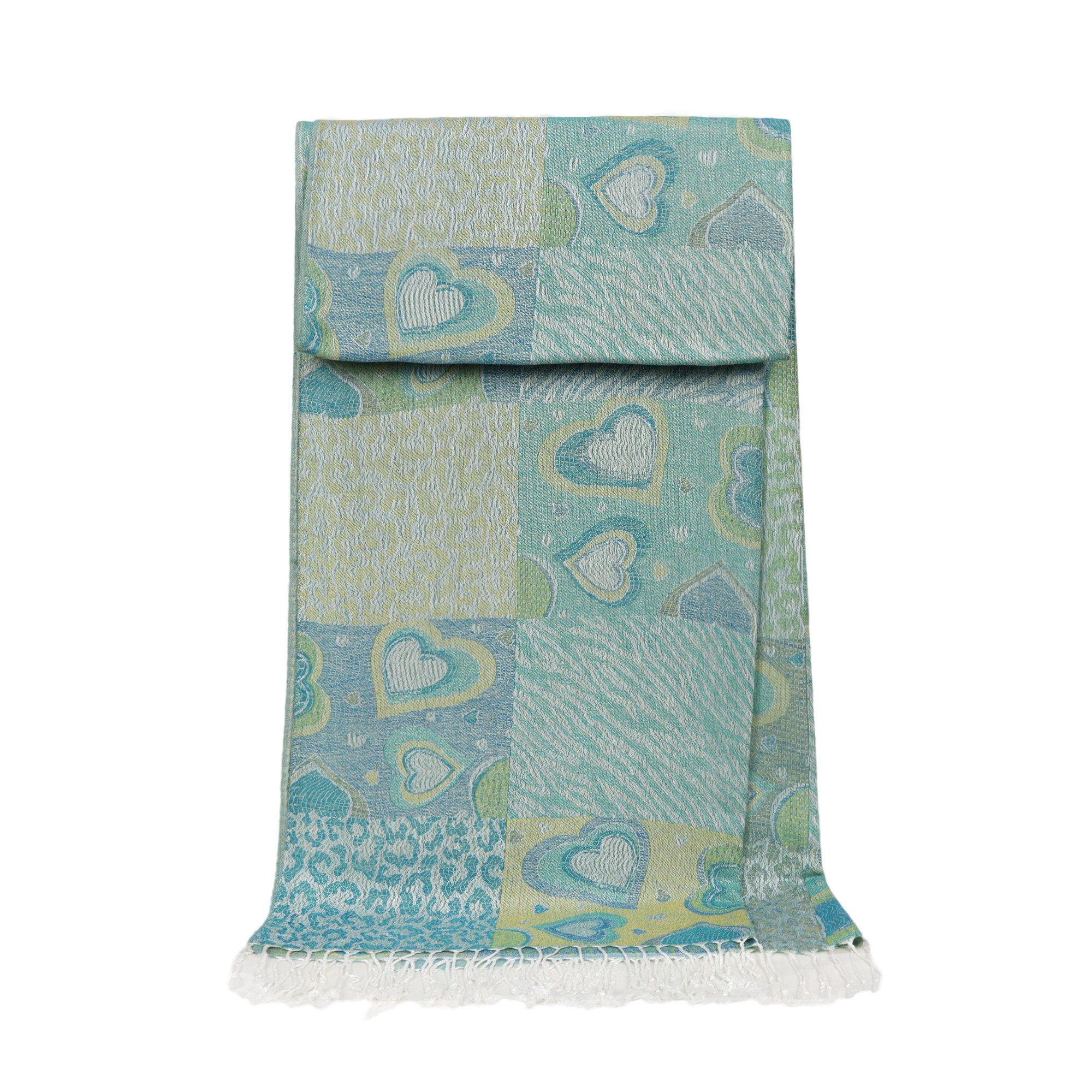 ZEBRO Modeschal Jacquard Schal Herz