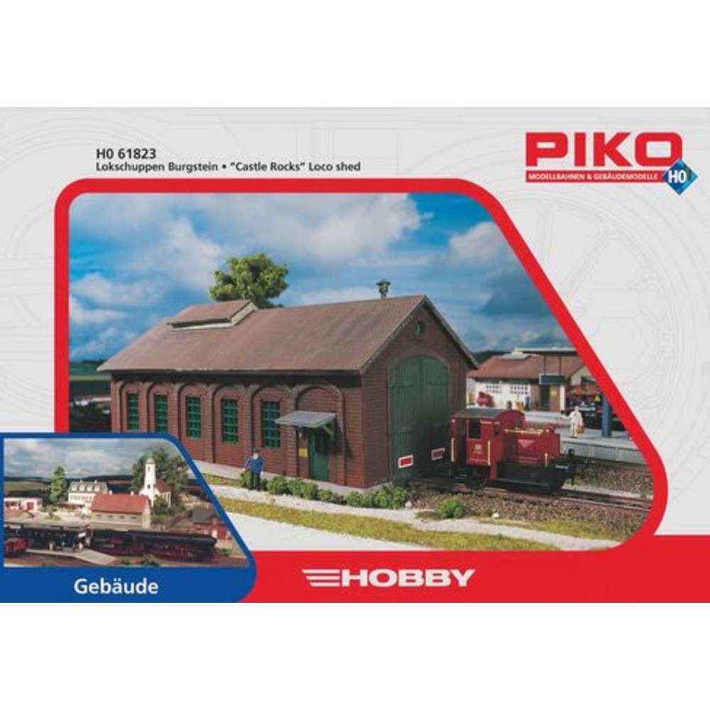 PIKO Modelleisenbahn-Set H0 Lokschuppen Burgstein 61823