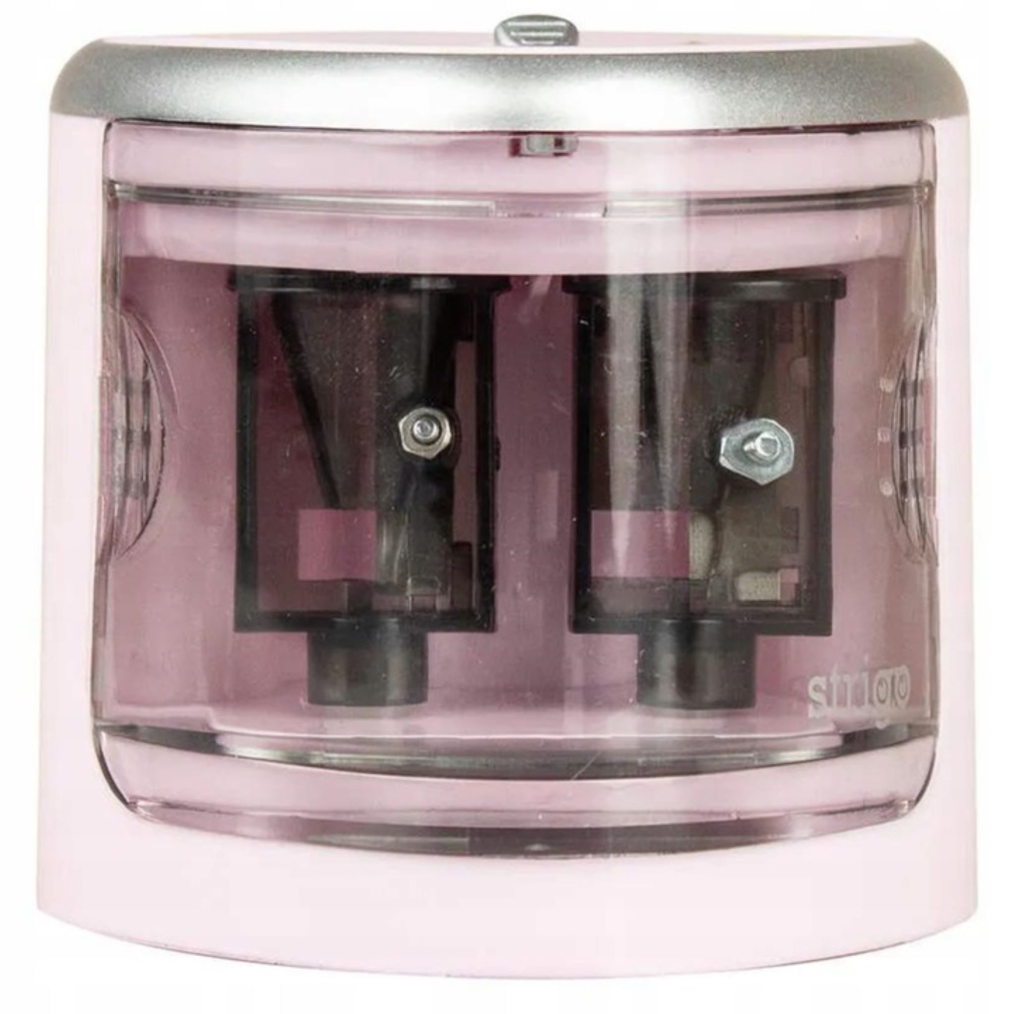 Thumbnail - Festivalartikel Anspitzer Doppelte Elektrische Spitzer Strigo 6-8/9-12mm Rosa, Batteriebetrieben