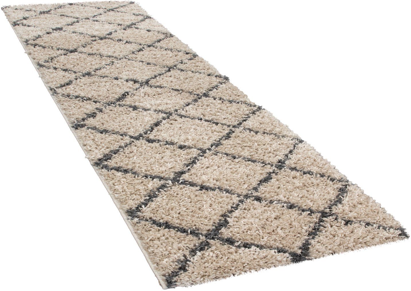 Hochflor-Läufer »Kalmar 441«, Paco Home, rechteckig, Höhe 40 mm, Teppich-Läufer, Scandi Design ...