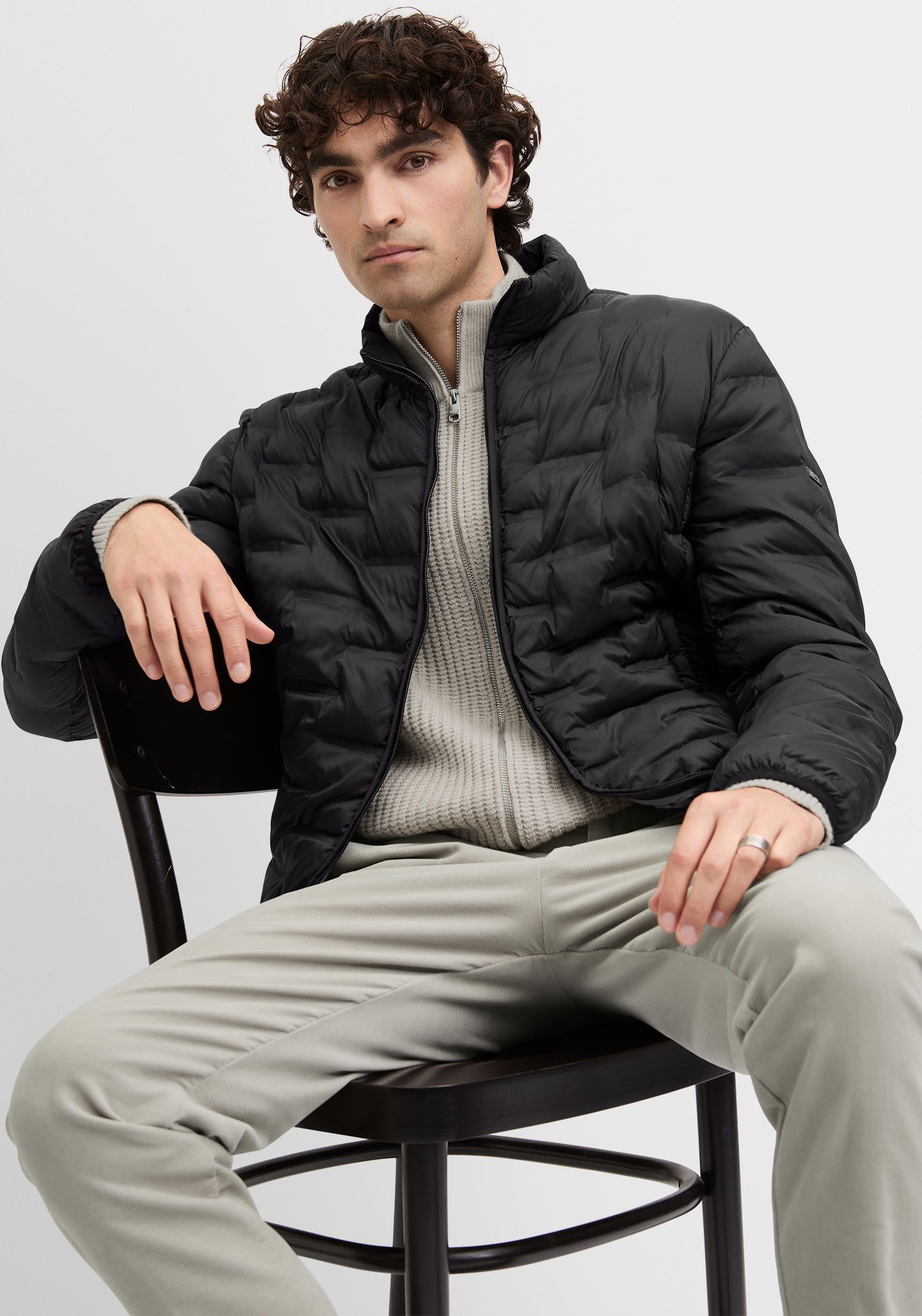 Cinque Steppjacke CISURF regular fit, mit Stehkragen