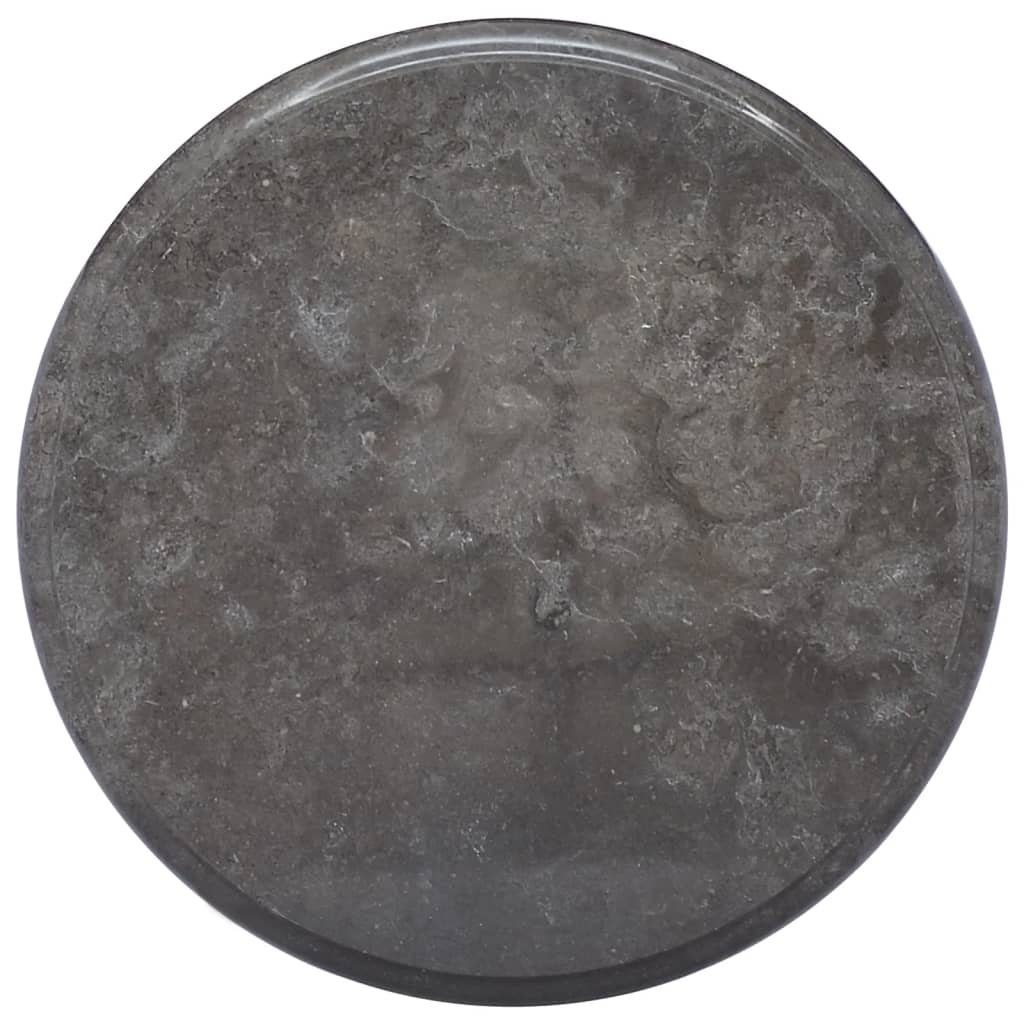 furnicato Tischplatte Schwarz Ø40x2,5 cm Marmor (1 St)