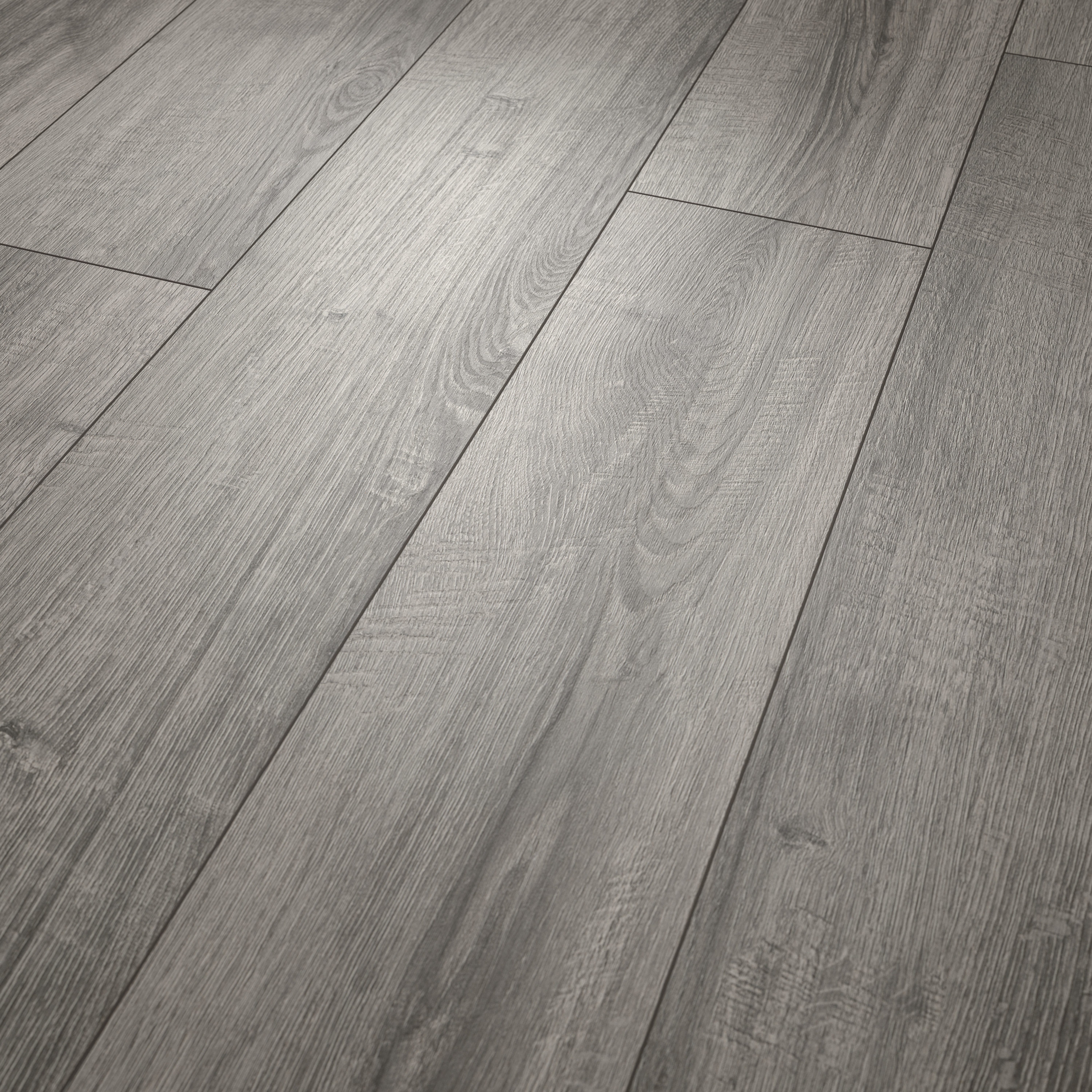 EGGER Laminat NatureSense Aqua EL2406 Sherman Eiche hellgrau, (8mm, 1,995qm), Wasserbeständig & Praktisch