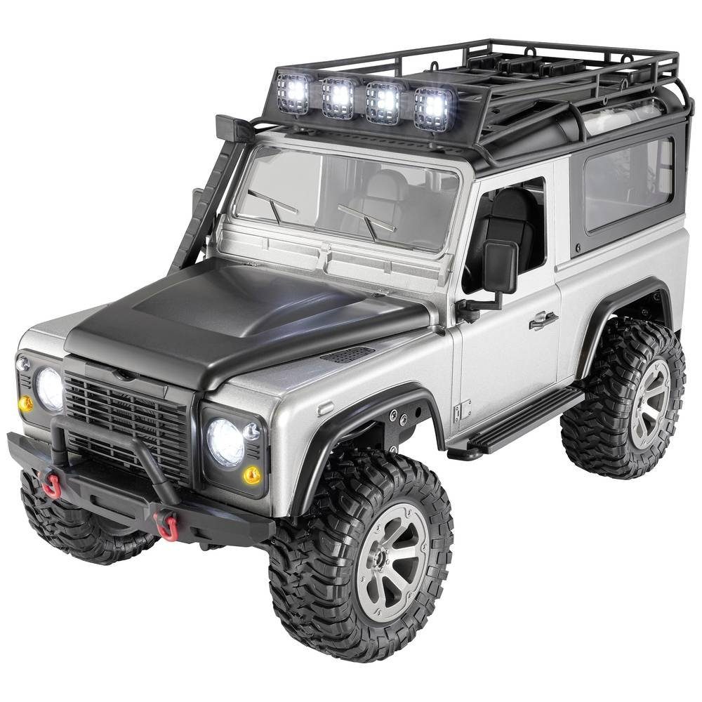 Reely RC-Auto 1:16 EP Offroad-Crawler 4WD RTR, Inkl. Akku und Ladegerät,  LED-Scheinwerfer, Bremsleuchten, Dachbeleuchtung, Links/Rechts Blinkleuchten