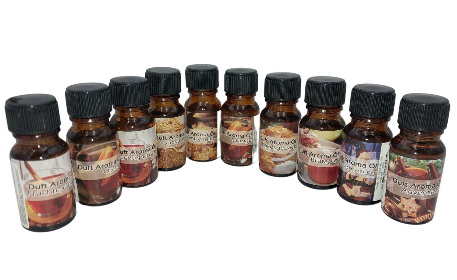 BURI Duftöl Duftöl 10er-Set Weihnachtsdüfte Aromaöl Raumduftöl Diffuser Raumduft